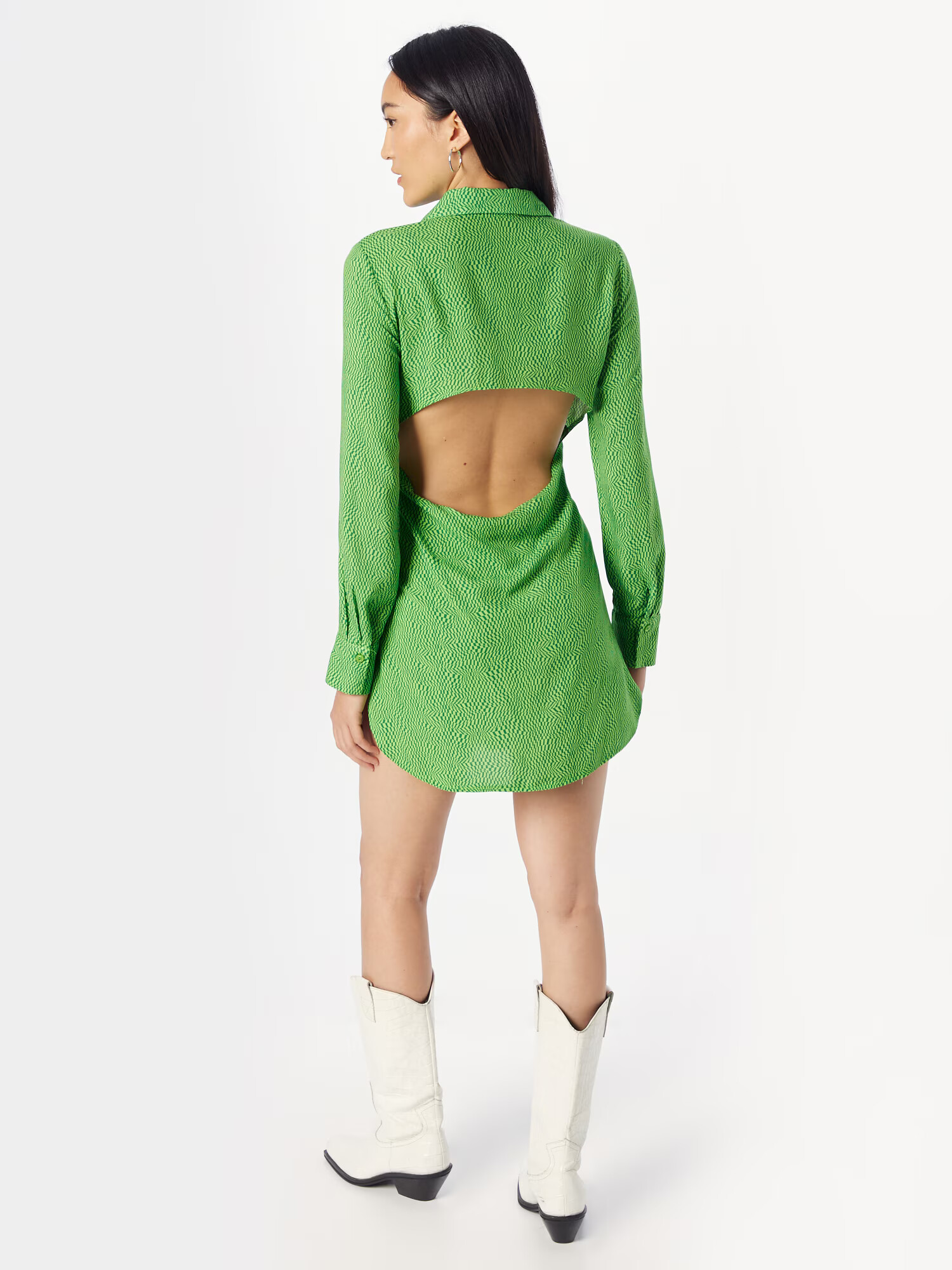 Trendyol Rochie tip bluză verde / verde închis - Pled.ro