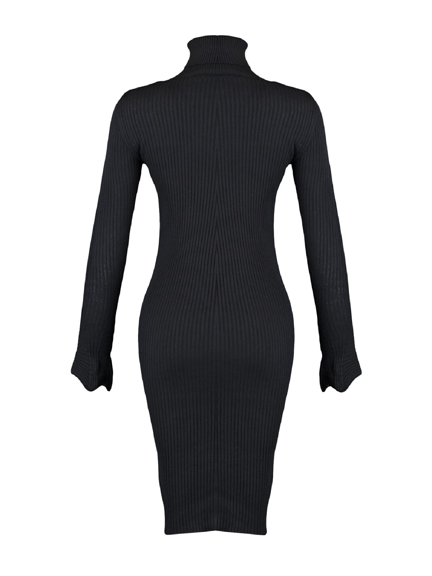 Trendyol Rochie tricotat negru - Pled.ro