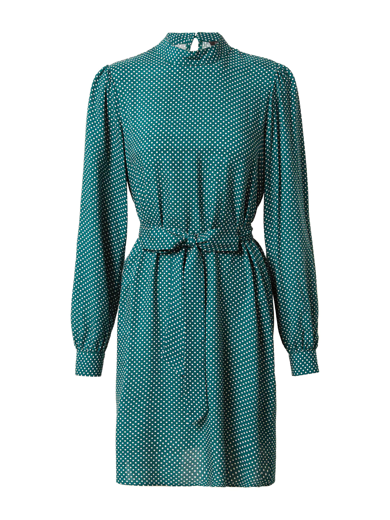 Trendyol Rochie verde petrol / alb - Pled.ro