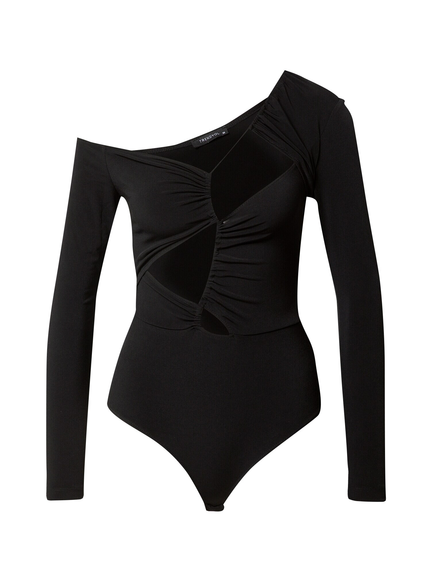 Trendyol Tricou body negru - Pled.ro