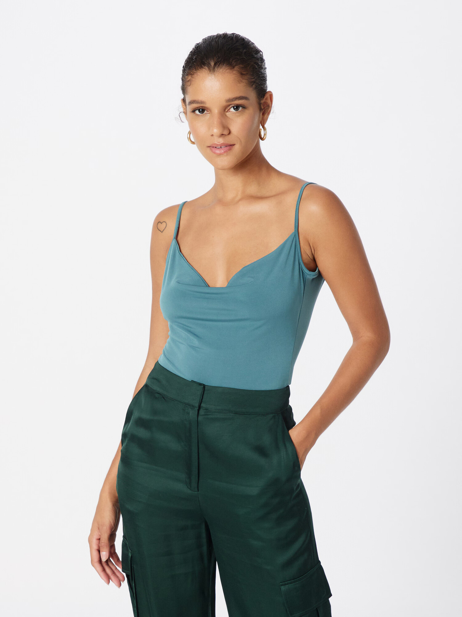 Trendyol Tricou body verde petrol - Pled.ro