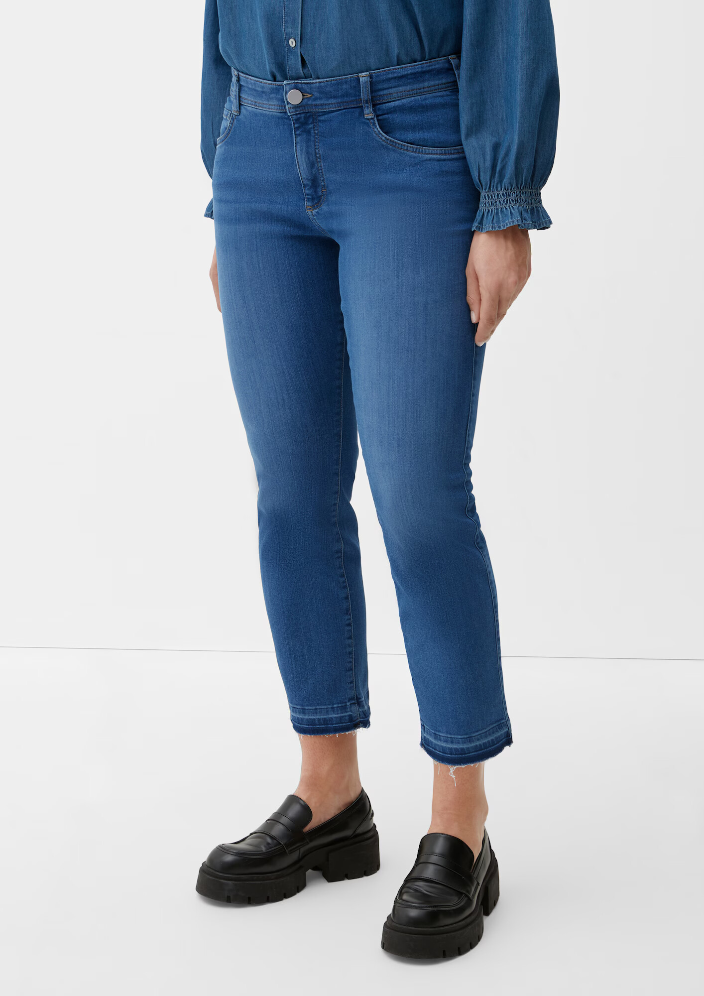 TRIANGLE Jeans albastru denim - Pled.ro