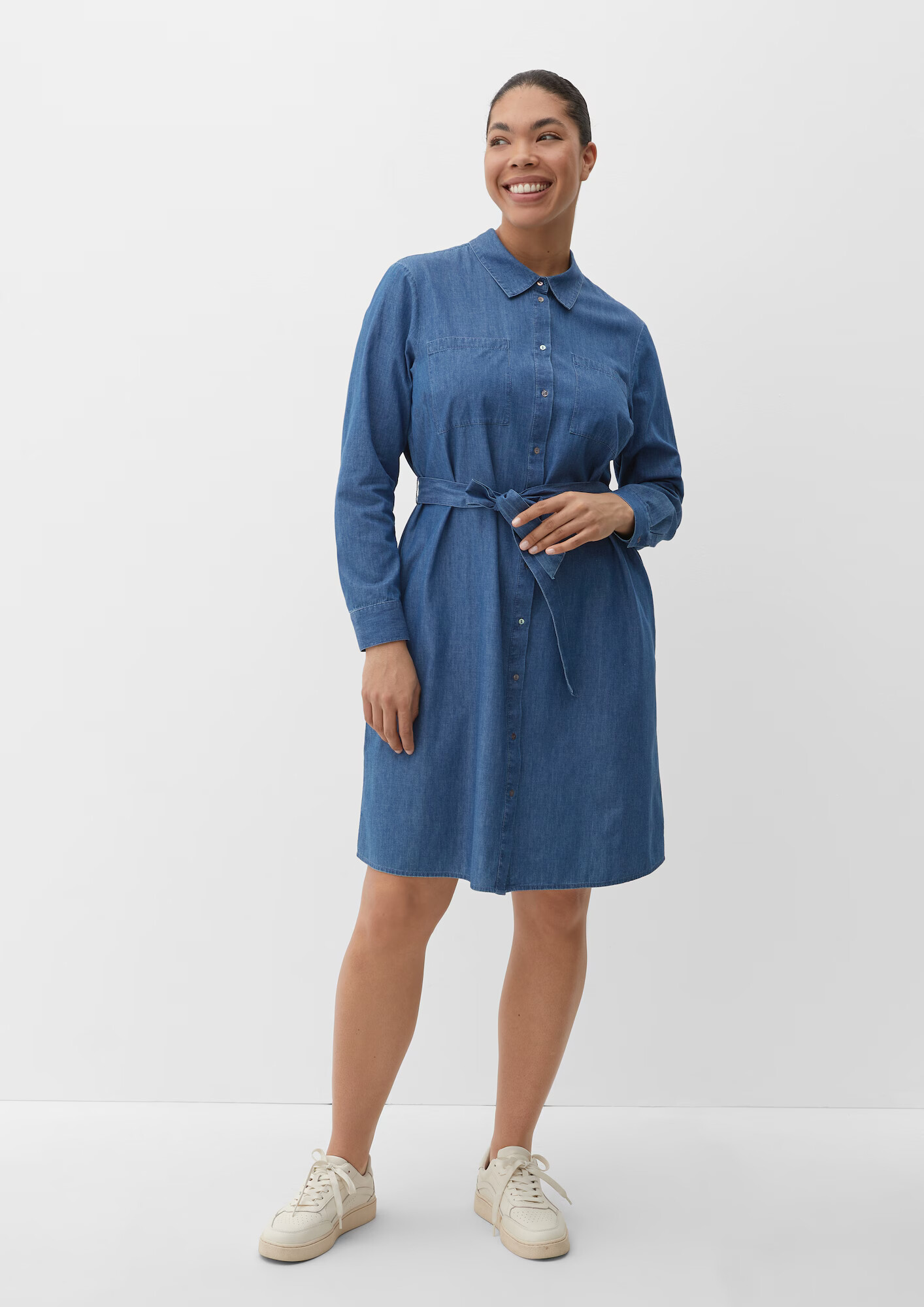 TRIANGLE Rochie albastru denim - Pled.ro