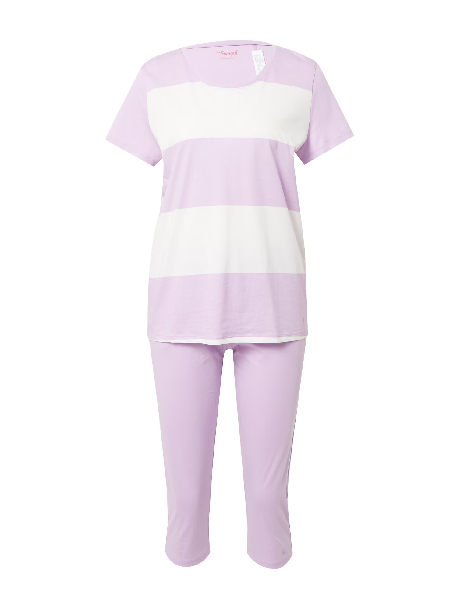 TRIUMPH Pijama lila / alb - Pled.ro