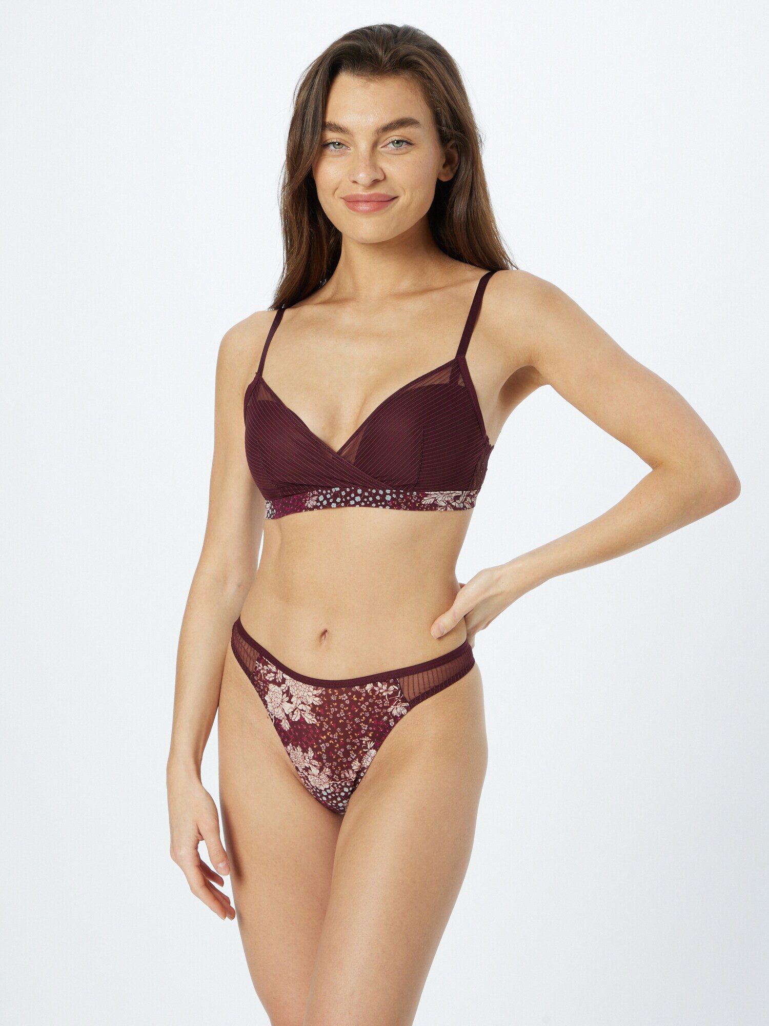 TRIUMPH Sutien albastru deschis / ciclam / portocaliu caisă / roșu bordeaux - Pled.ro