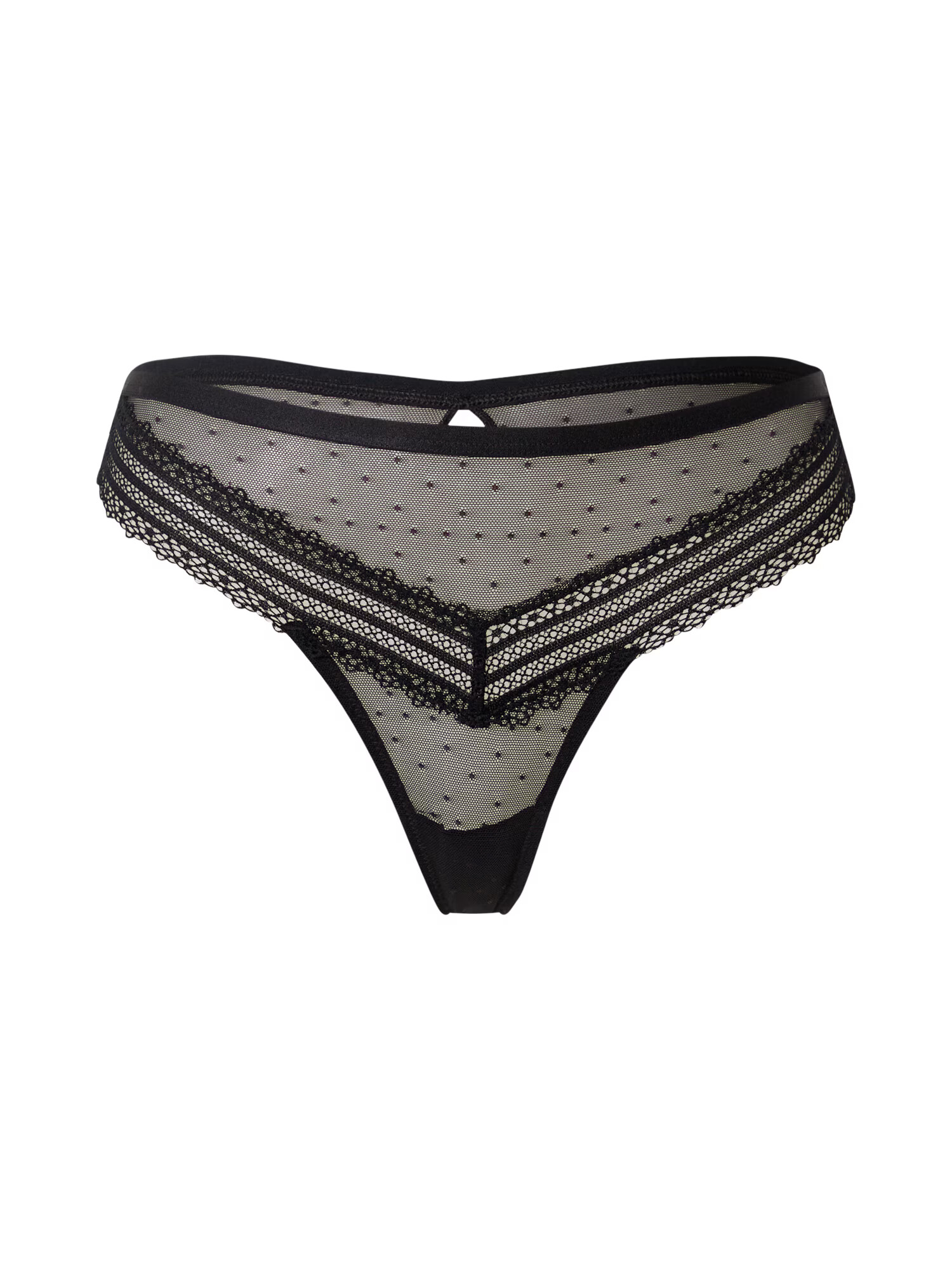 TRIUMPH Tanga 'Tempting Tulle_01' negru - Pled.ro