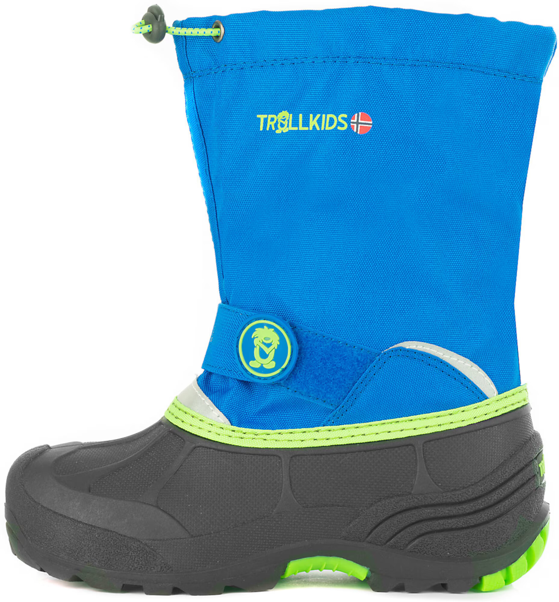 TROLLKIDS Botine 'Telemark' albastru / verde neon / negru - Pled.ro