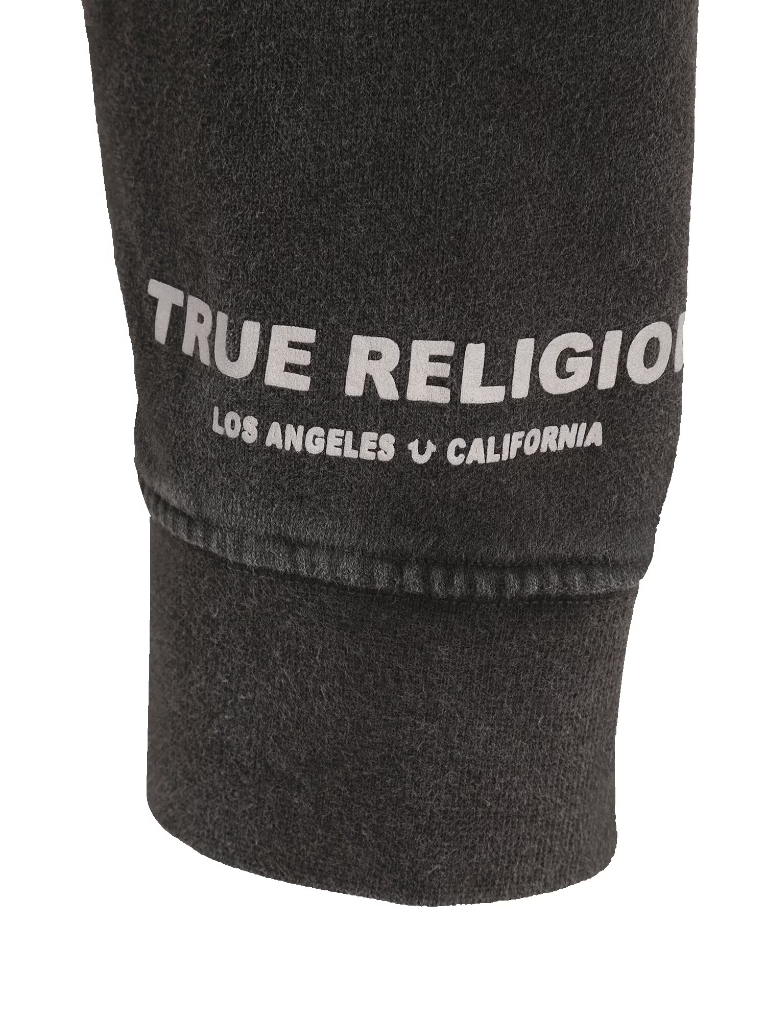 True Religion Bluză de molton negru amestecat / alb - Pled.ro