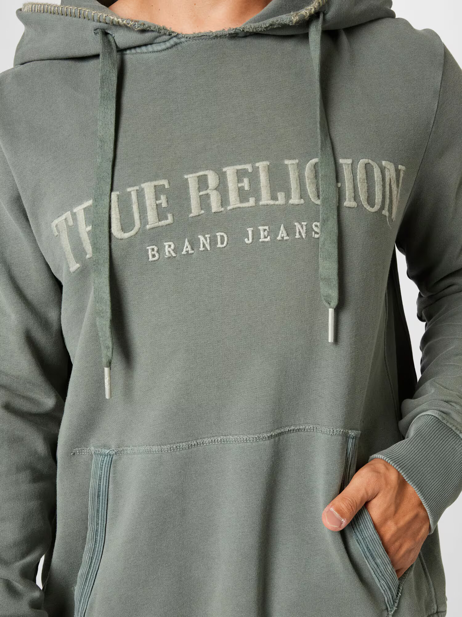 True Religion Bluză de molton verde pastel / verde deschis - Pled.ro