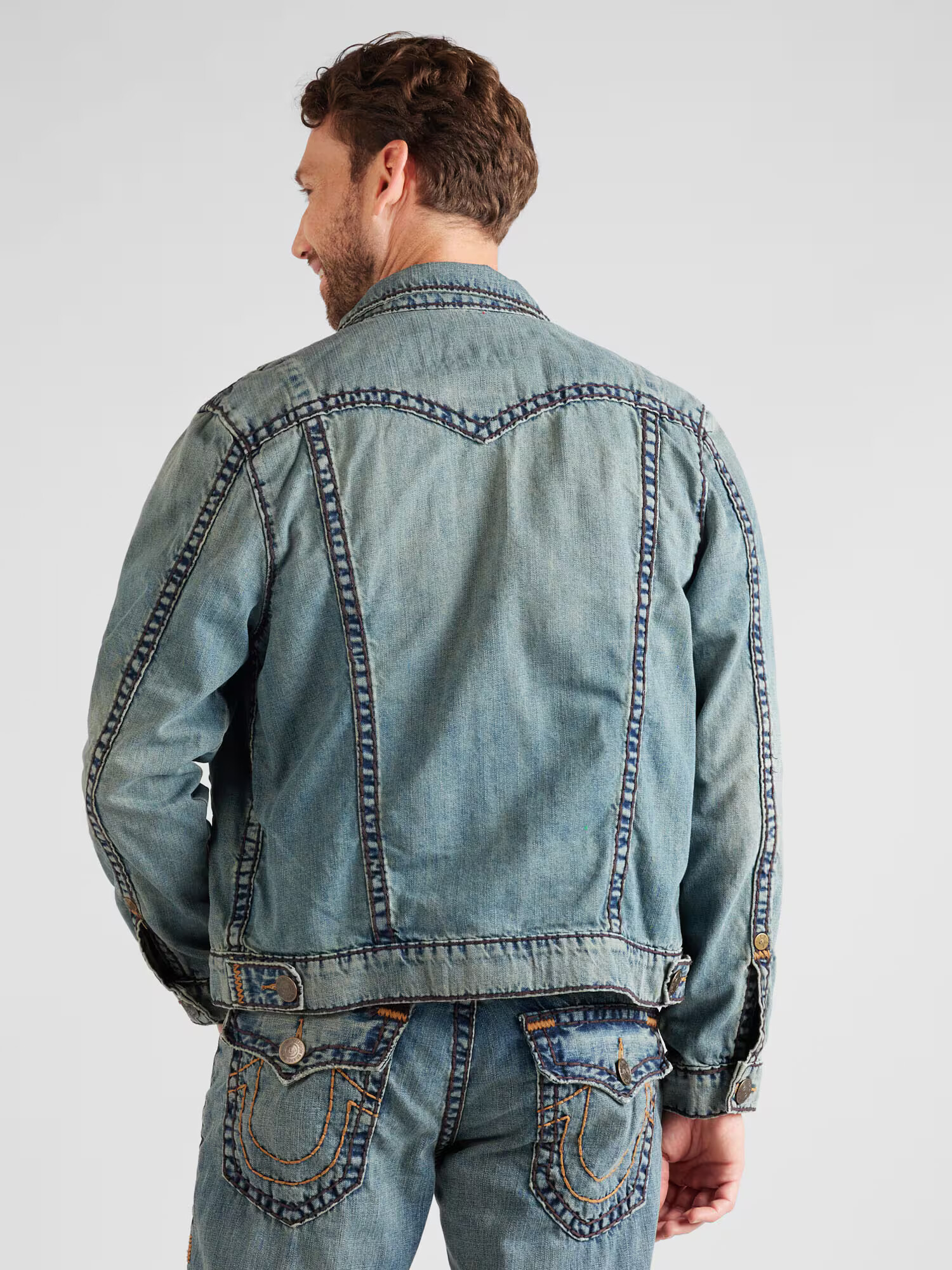 True Religion Geacă de primăvară-toamnă 'JIMMY' albastru denim - Pled.ro