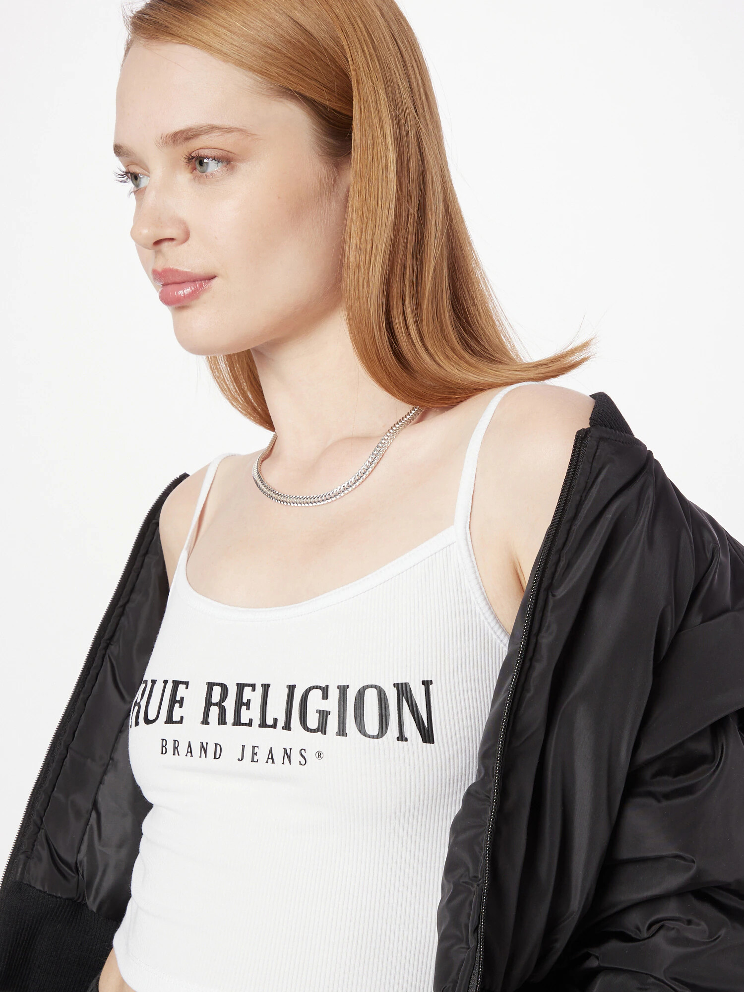 True Religion Top negru / alb - Pled.ro