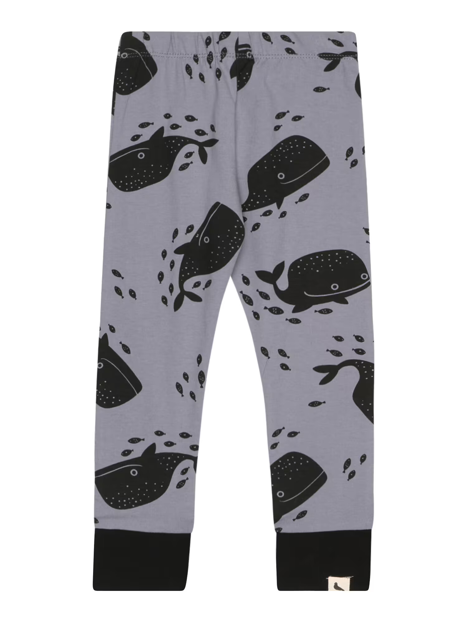 Turtledove London Leggings 'WHALES' albastru fumuriu / negru - Pled.ro