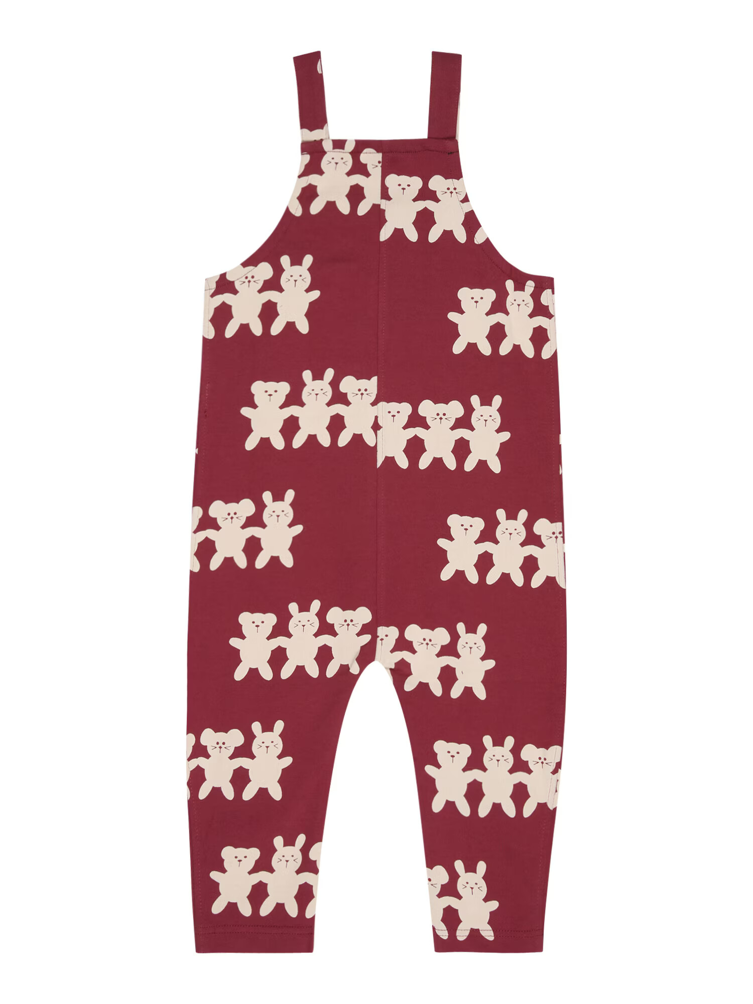 Turtledove London Pantaloni 'BEST PALS' bej / roșu burgundy - Pled.ro