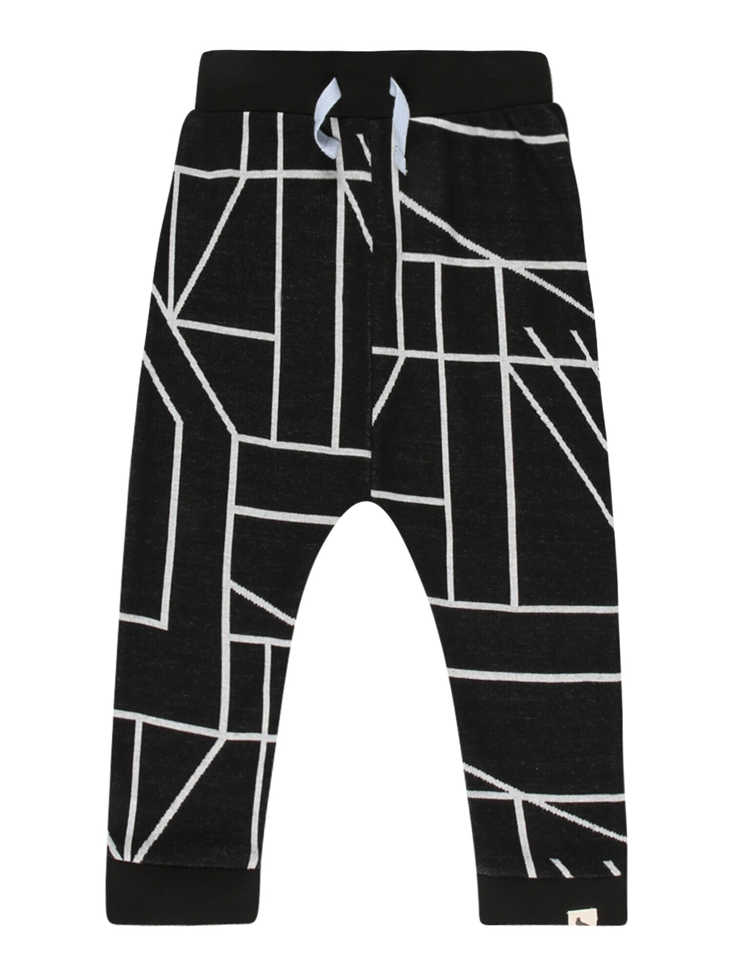 Turtledove London Pantaloni 'GEO' negru / alb - Pled.ro