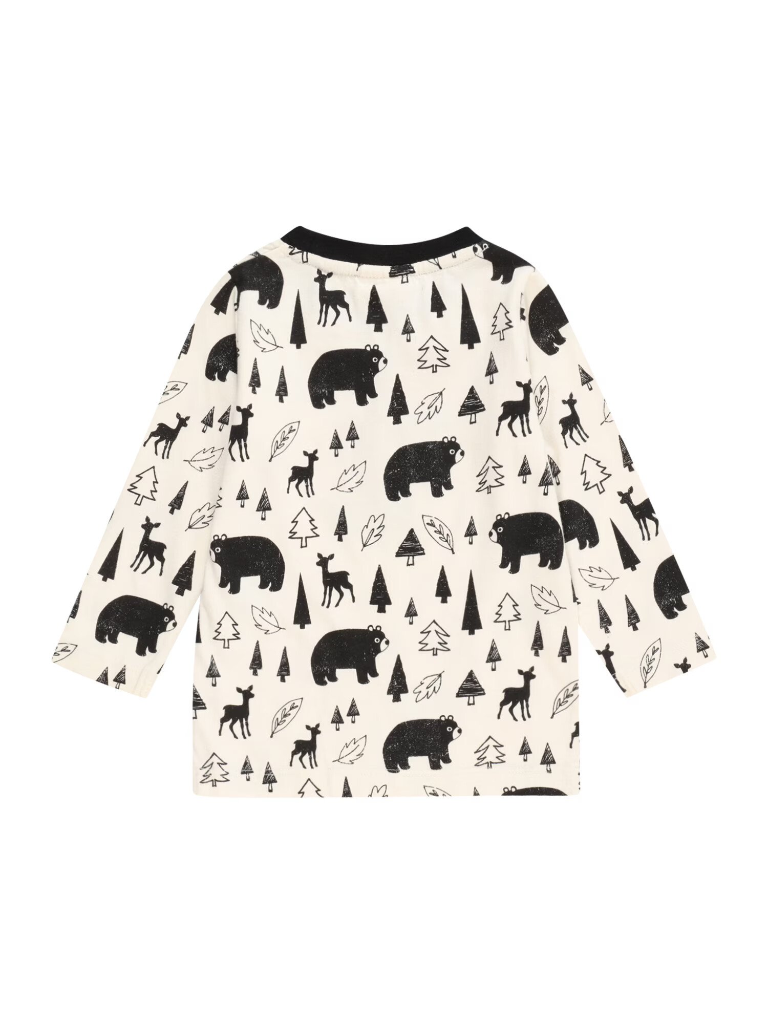 Turtledove London Tricou 'BEAR WOODS' ecru / negru - Pled.ro