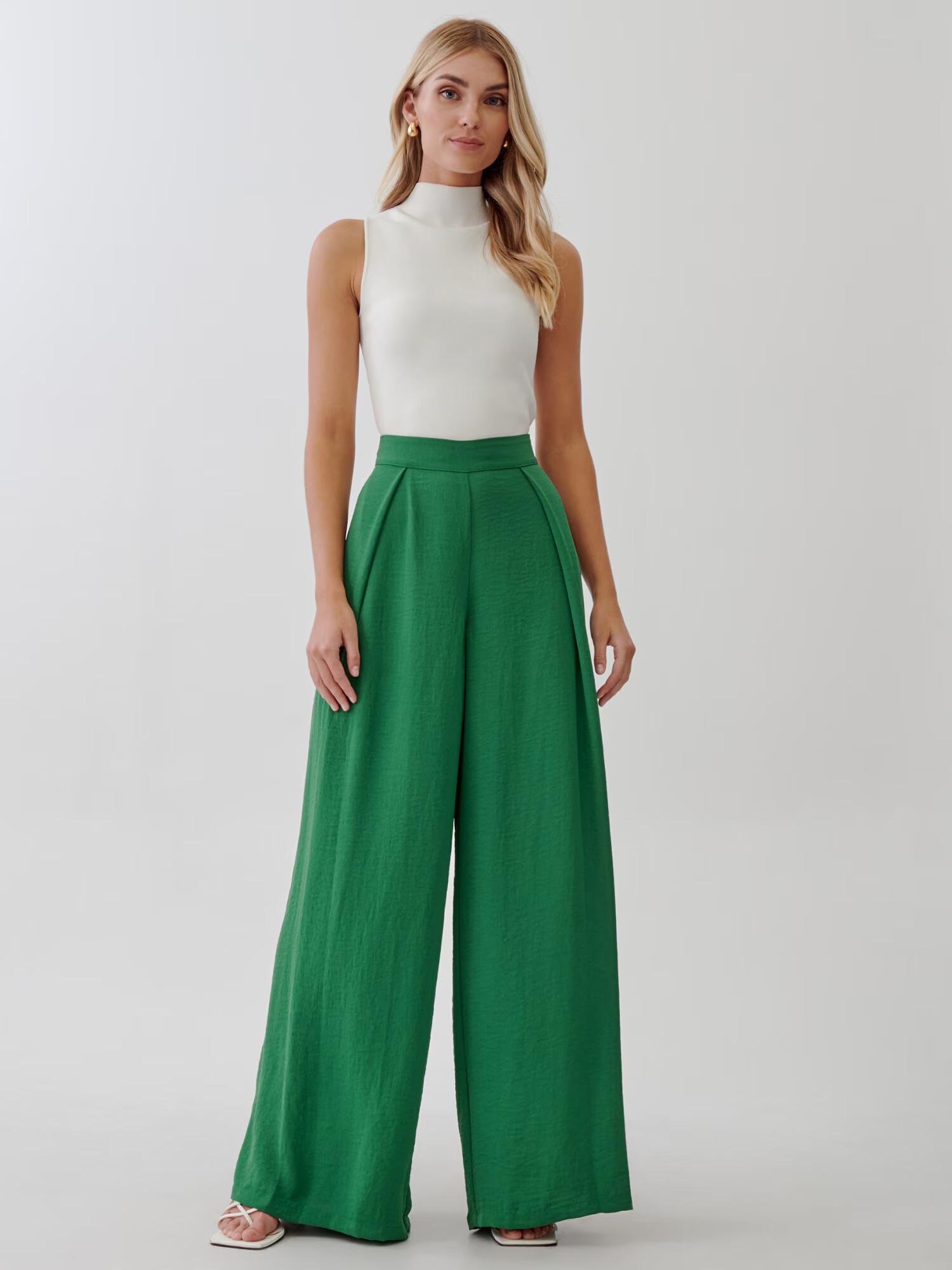 Tussah Pantaloni 'EMILY' verde - Pled.ro