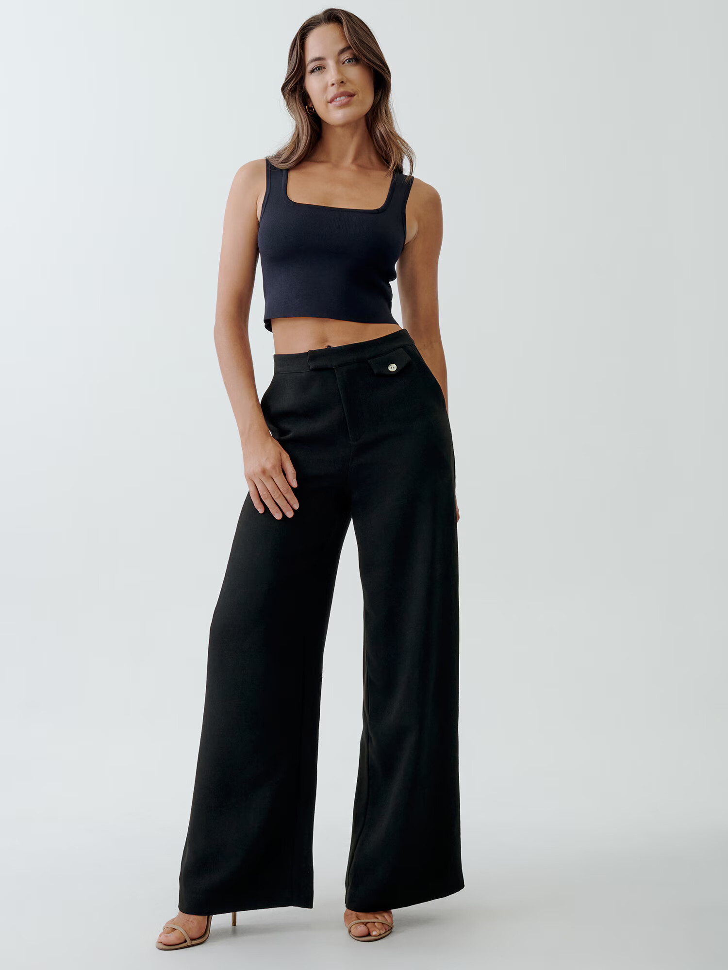 Tussah Pantaloni 'TRISHA' negru - Pled.ro