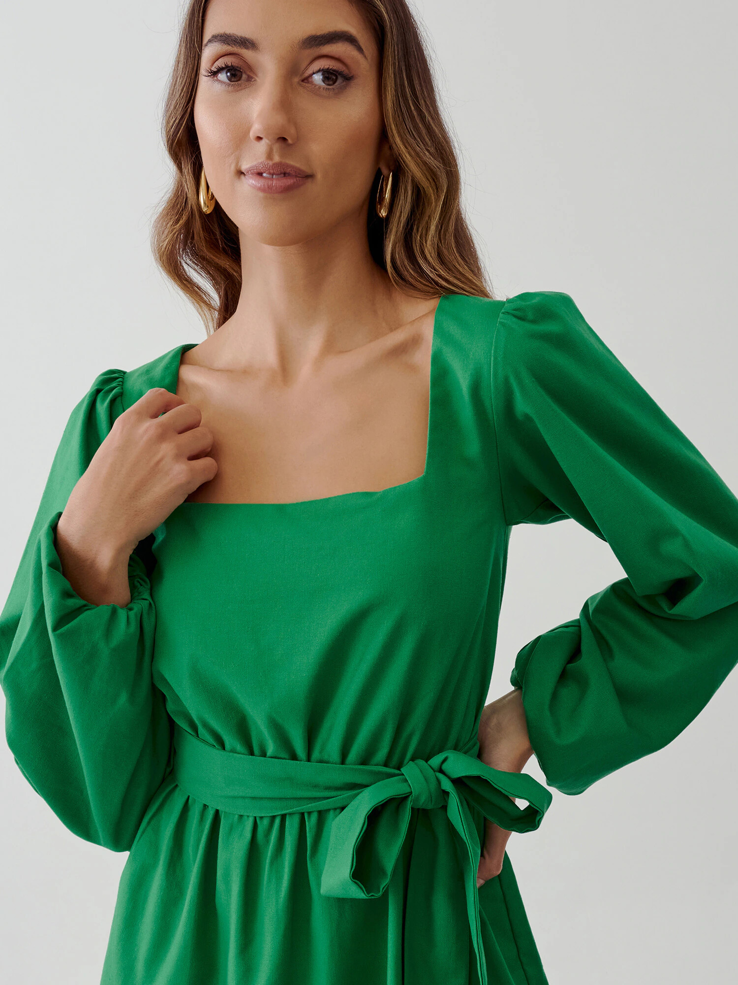 Tussah Rochie 'AMAIA' verde - Pled.ro