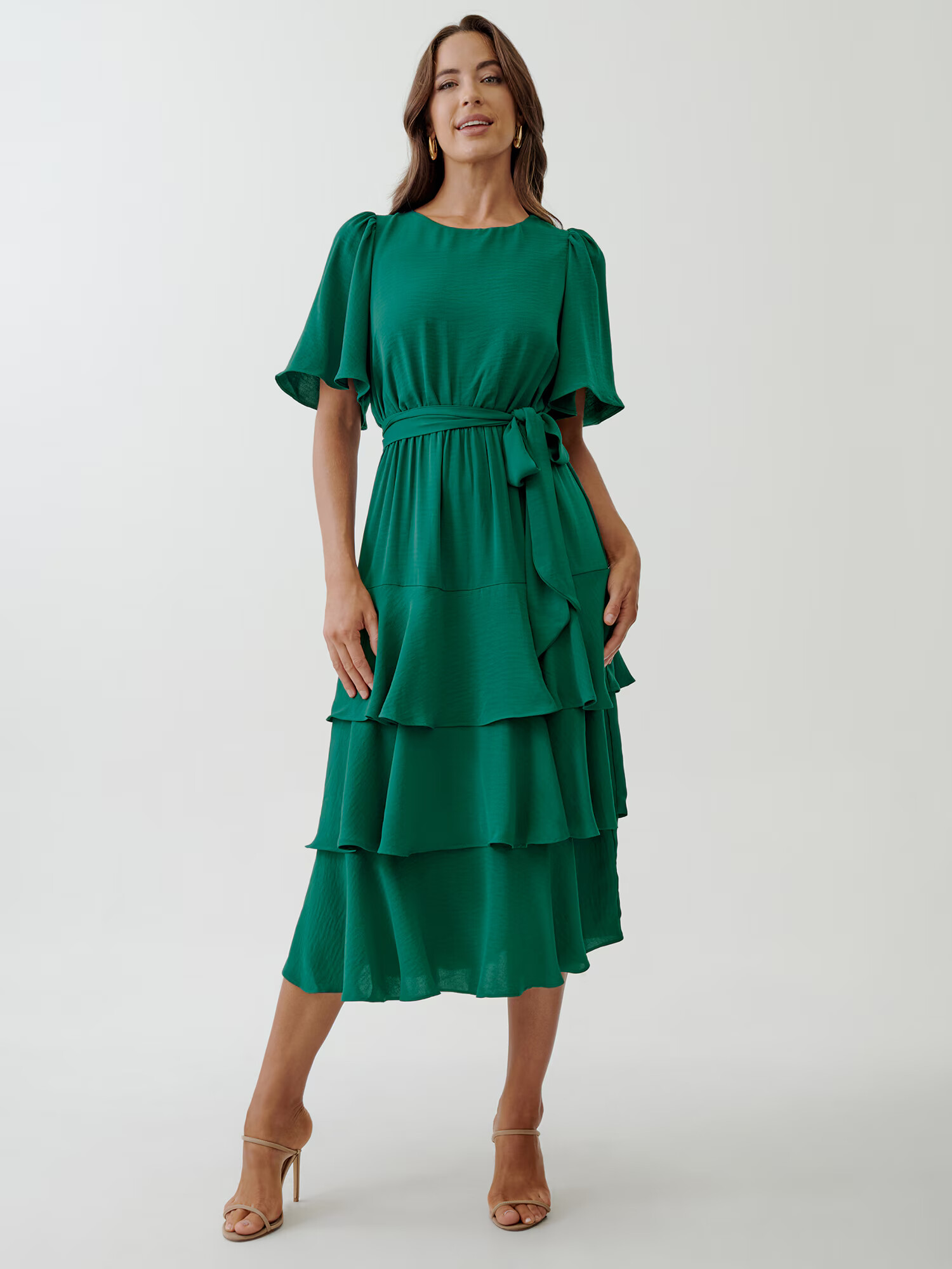 Tussah Rochie 'QUINN' verde - Pled.ro