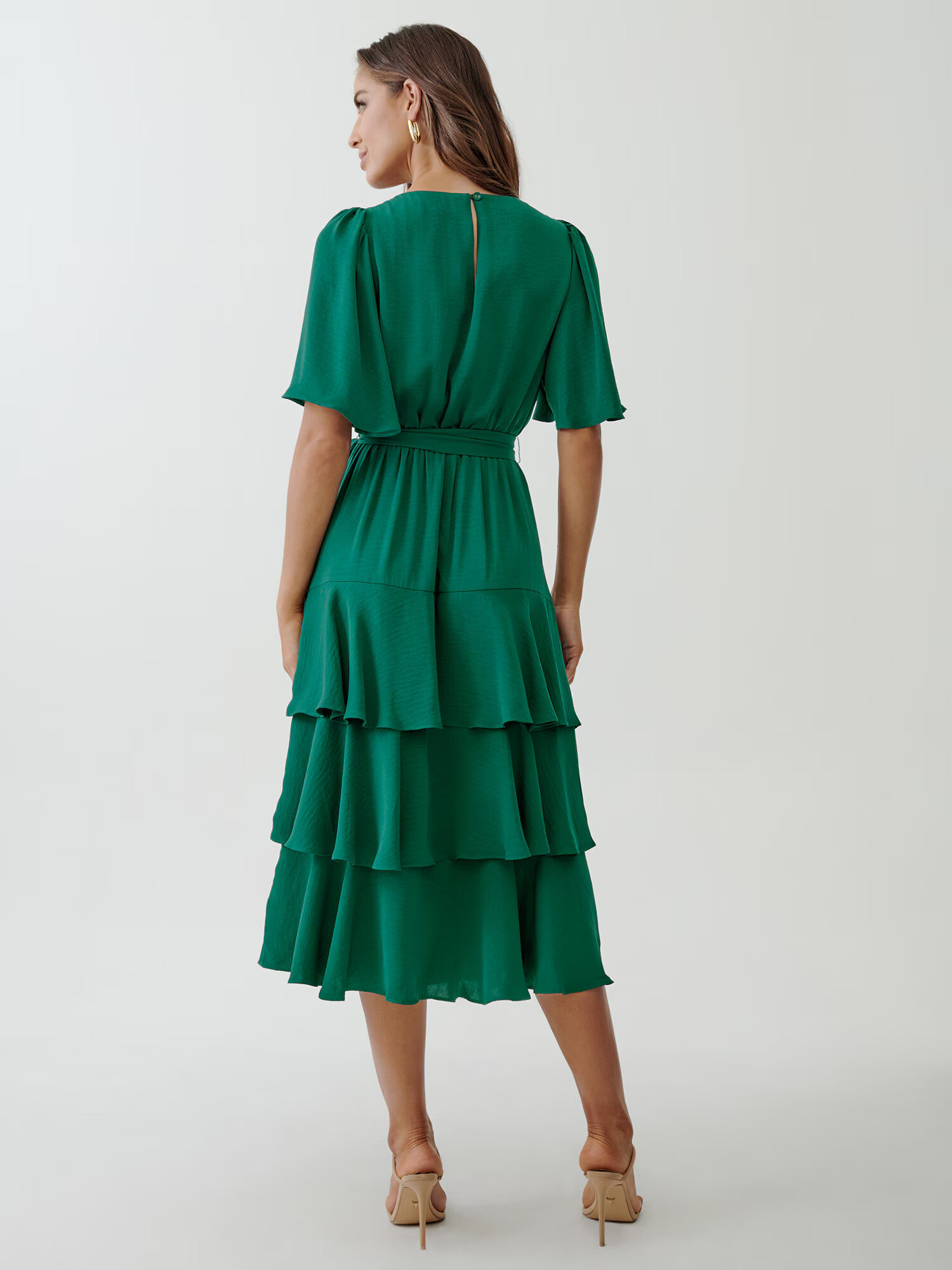 Tussah Rochie 'QUINN' verde - Pled.ro