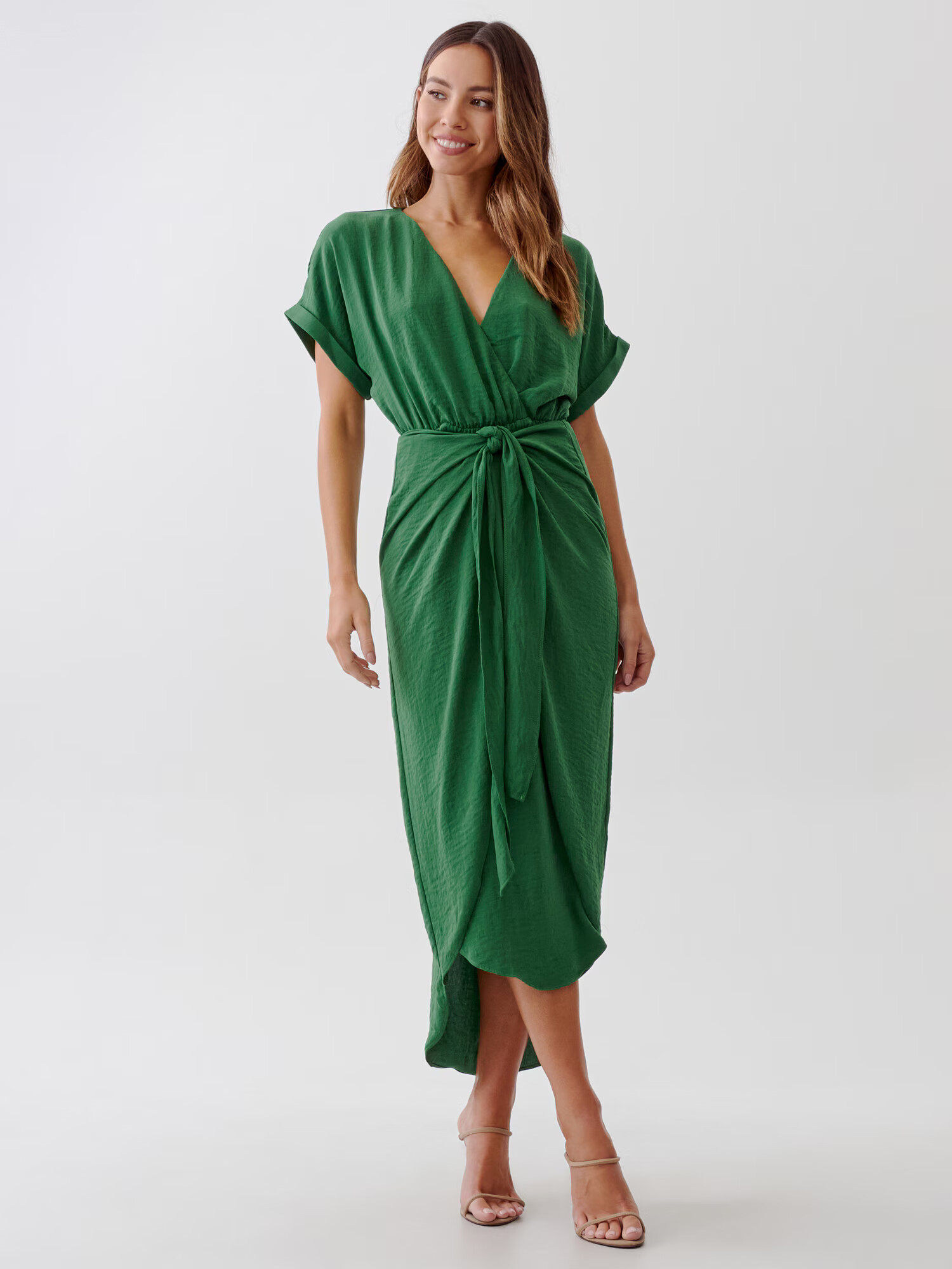 Tussah Rochie 'RAVEN DRESS' verde - Pled.ro