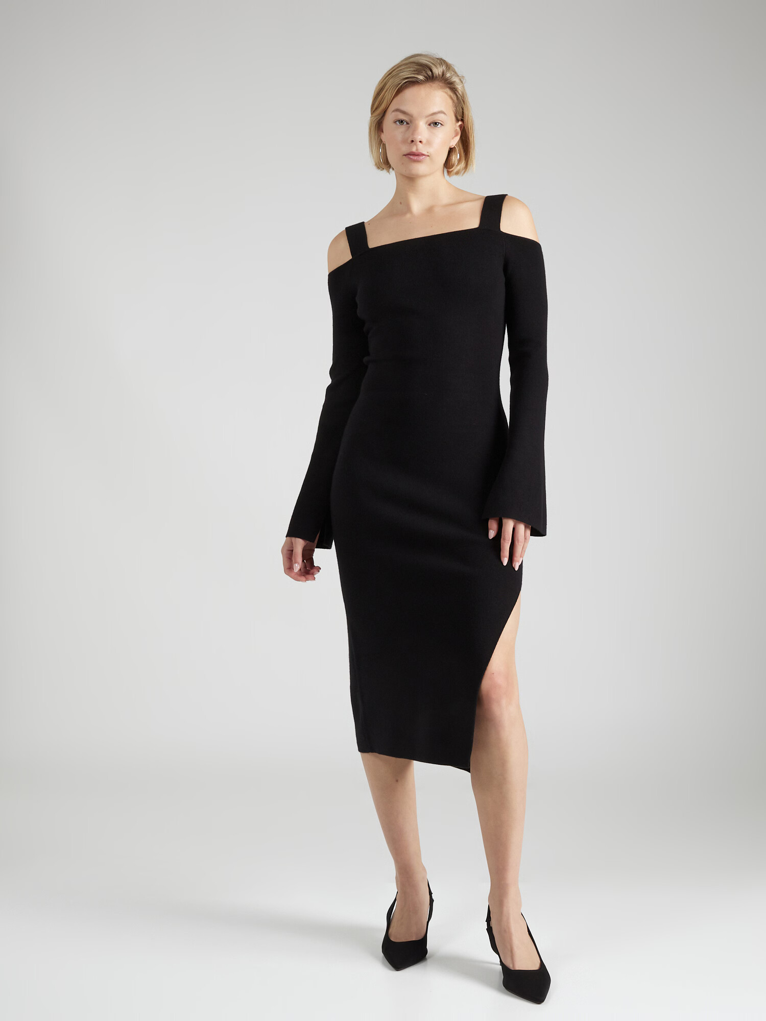 Twinset Rochie tricotat negru - Pled.ro