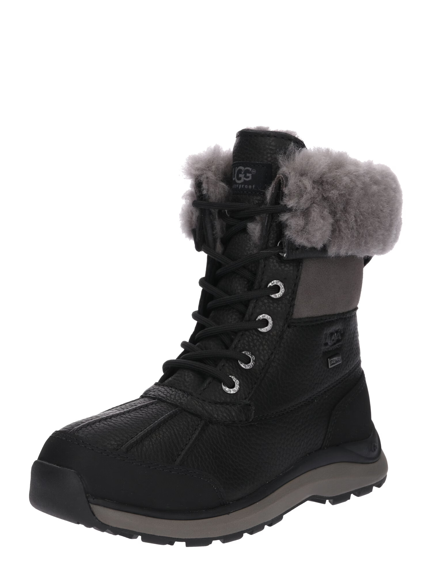 UGG Bocanci de zăpadă 'Adirondack' gri piatră / negru - Pled.ro