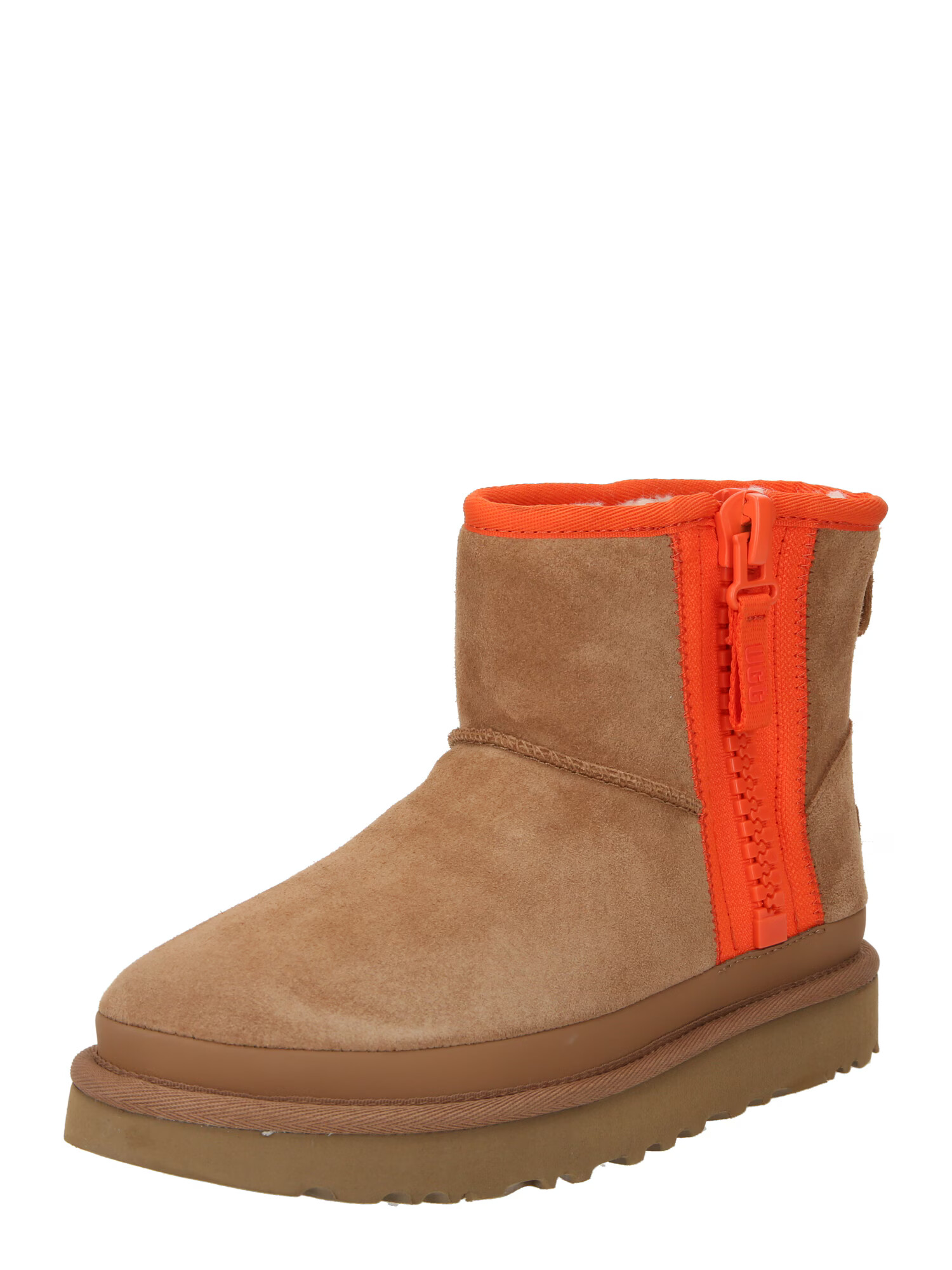 UGG Botine 'CLASSIC' maro deschis / roșu orange - Pled.ro