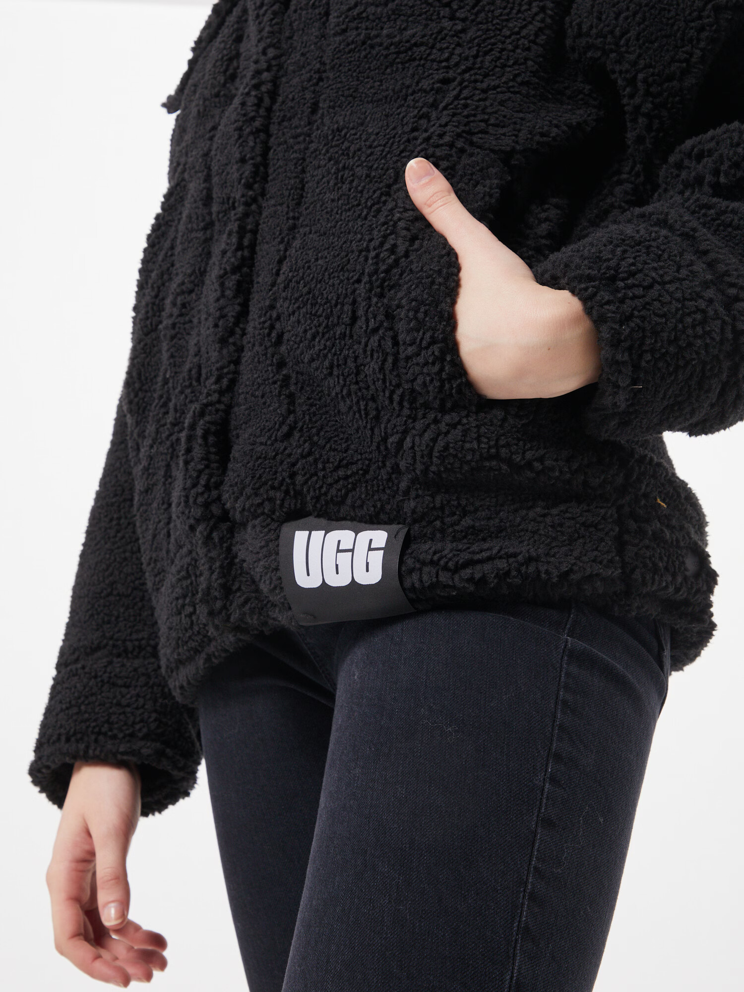 UGG Geacă de primăvară-toamnă 'Frankie Sherpa' negru - Pled.ro