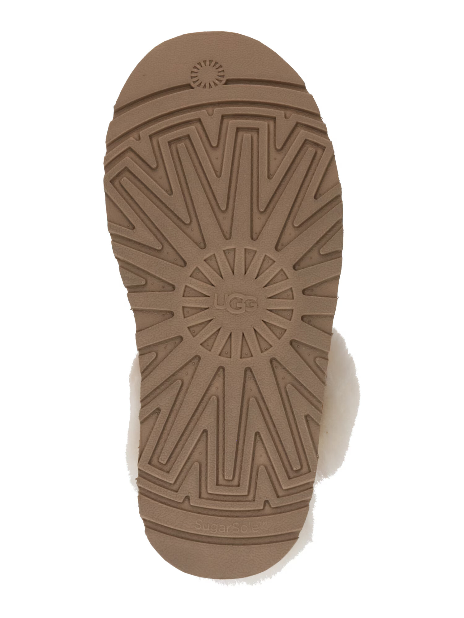 UGG Papuci de casă 'Disquette' maro deschis / alb natural - Pled.ro