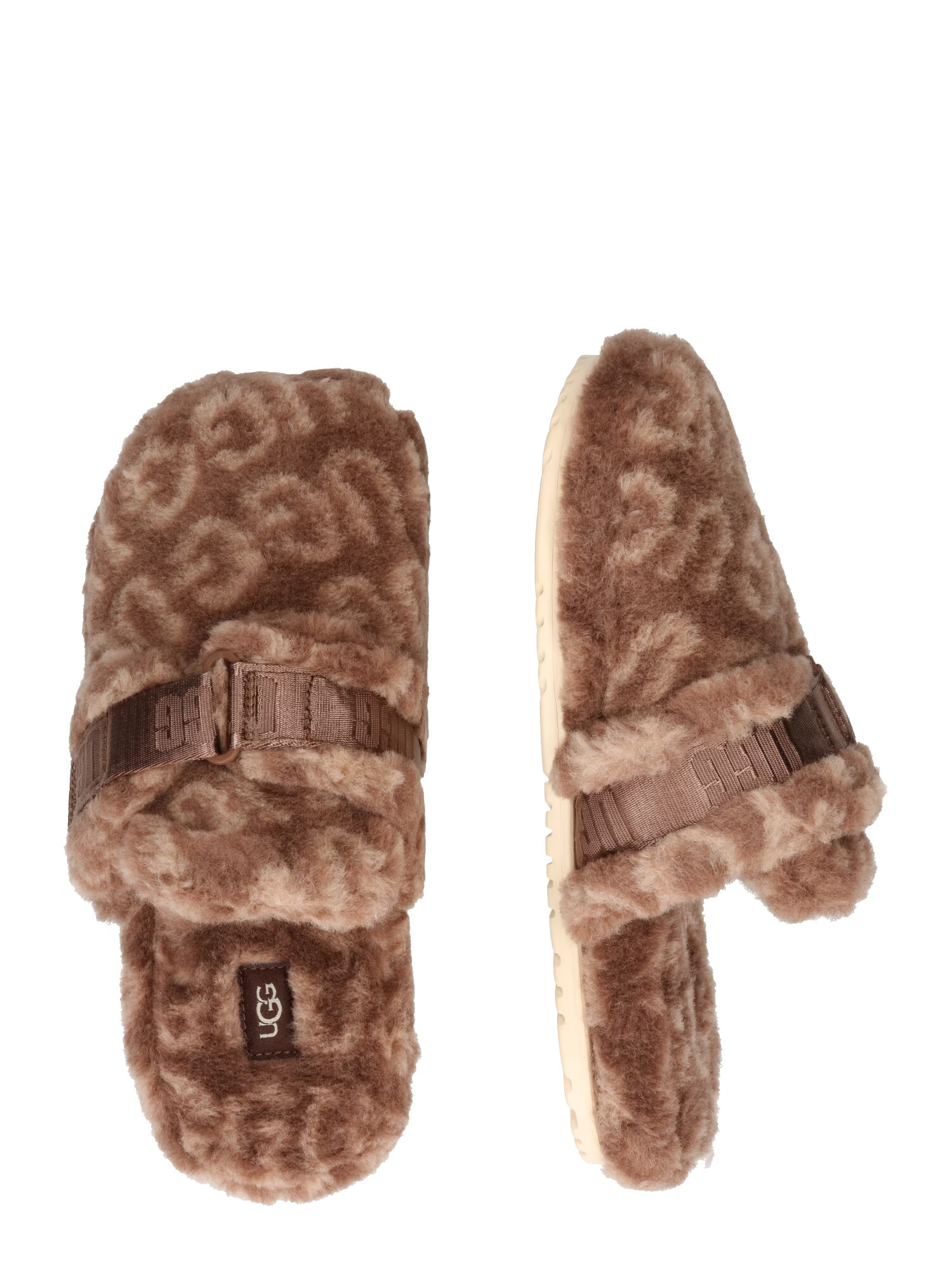 UGG Papuci de casă 'FLUFF IT POP' maro - Pled.ro