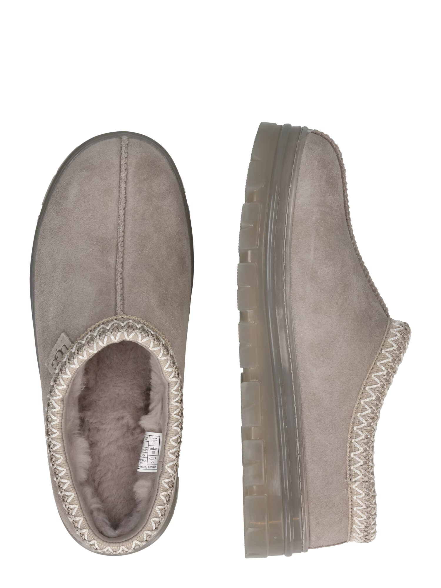 UGG Papuci de casă 'Tasman Clear' gri taupe / alb - Pled.ro