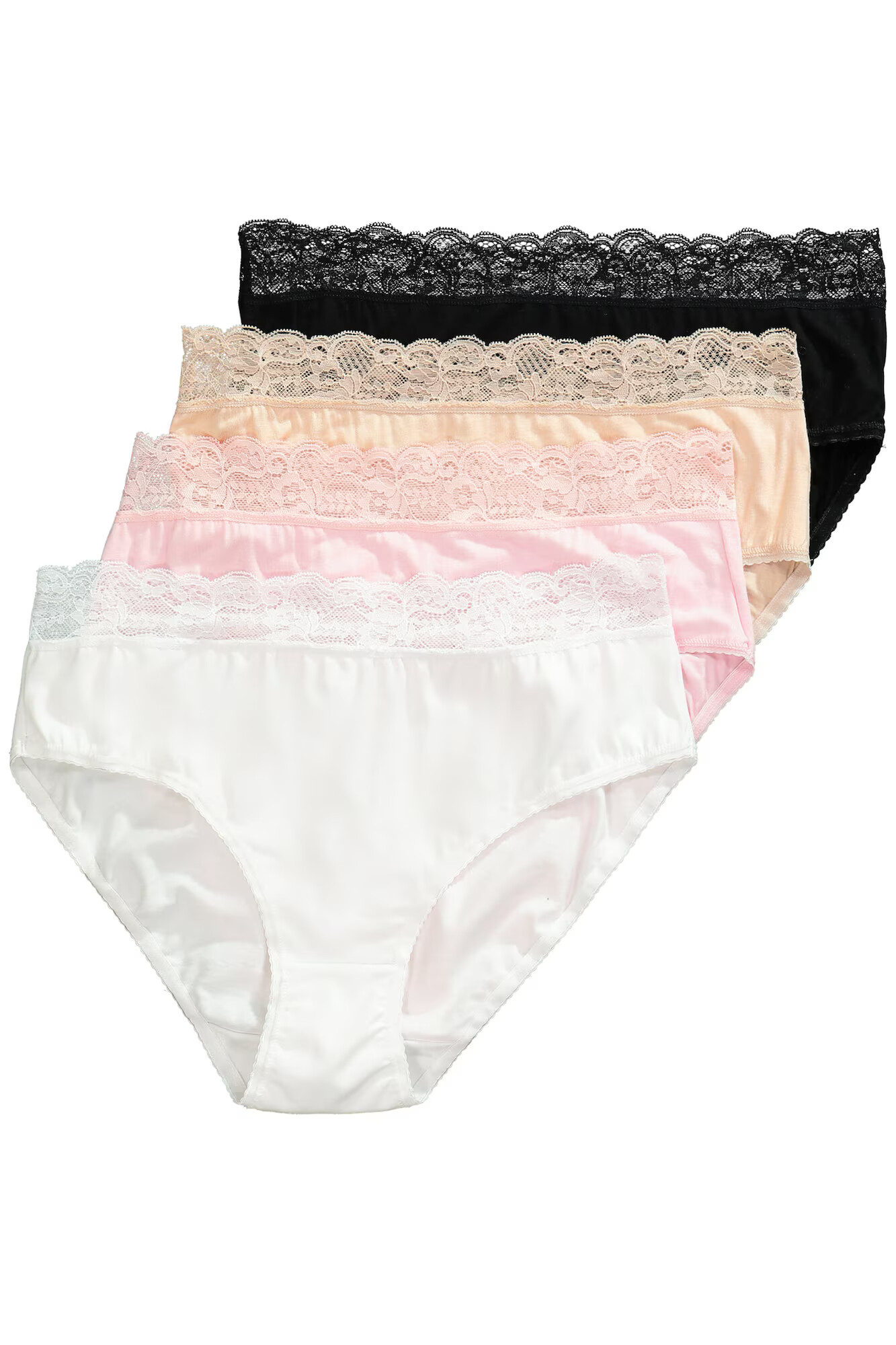 Ulla Popken Slip portocaliu piersică / roz pastel / negru / alb - Pled.ro