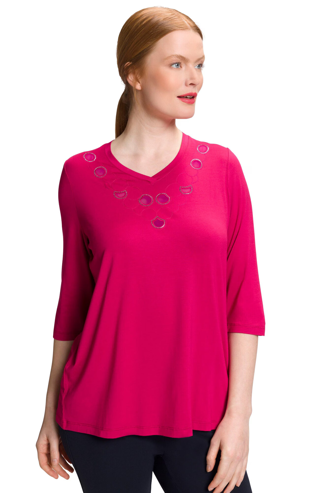 Ulla Popken Tricou fucsia - Pled.ro