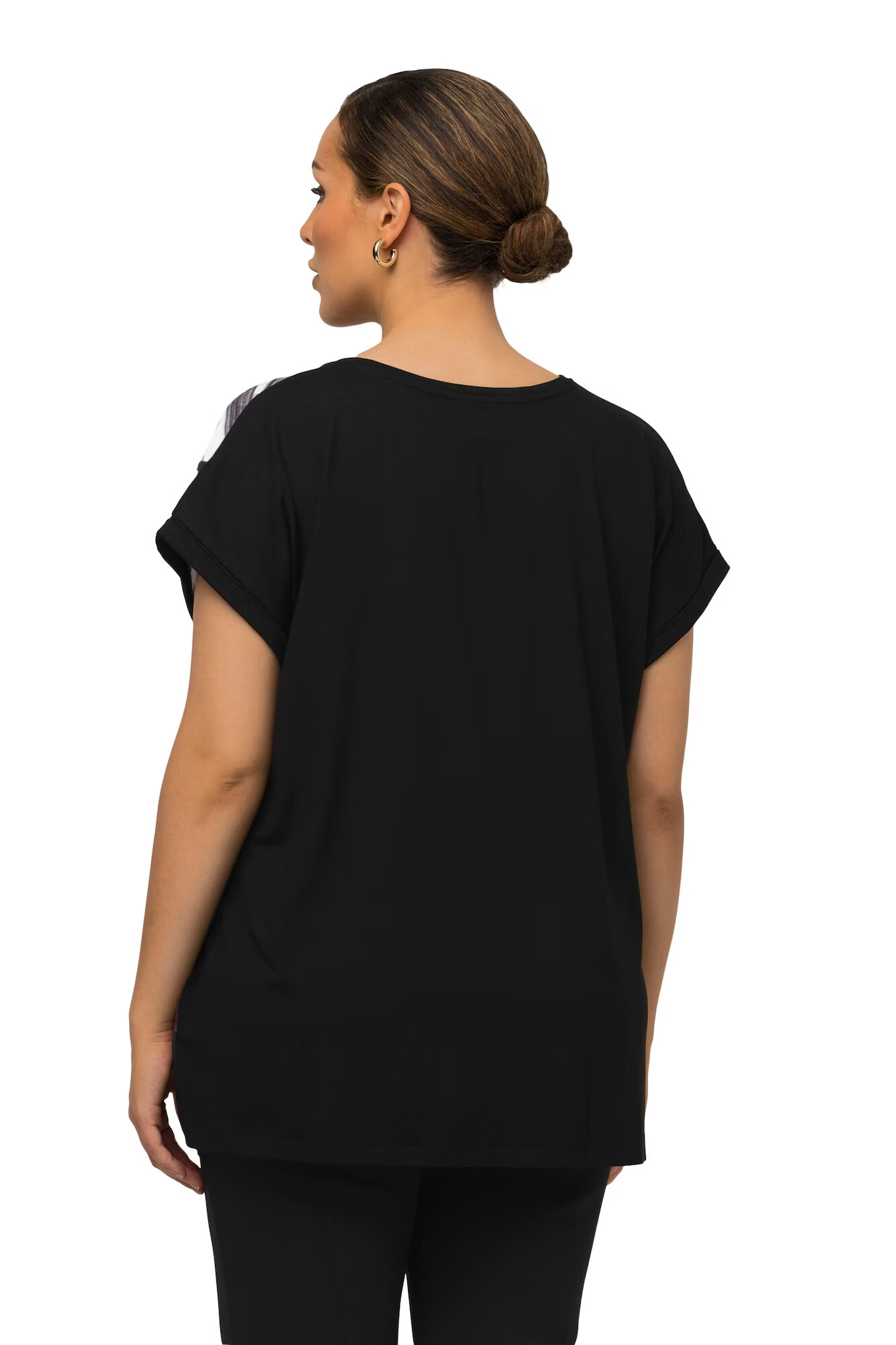 Ulla Popken Tricou gri / sângeriu / negru - Pled.ro