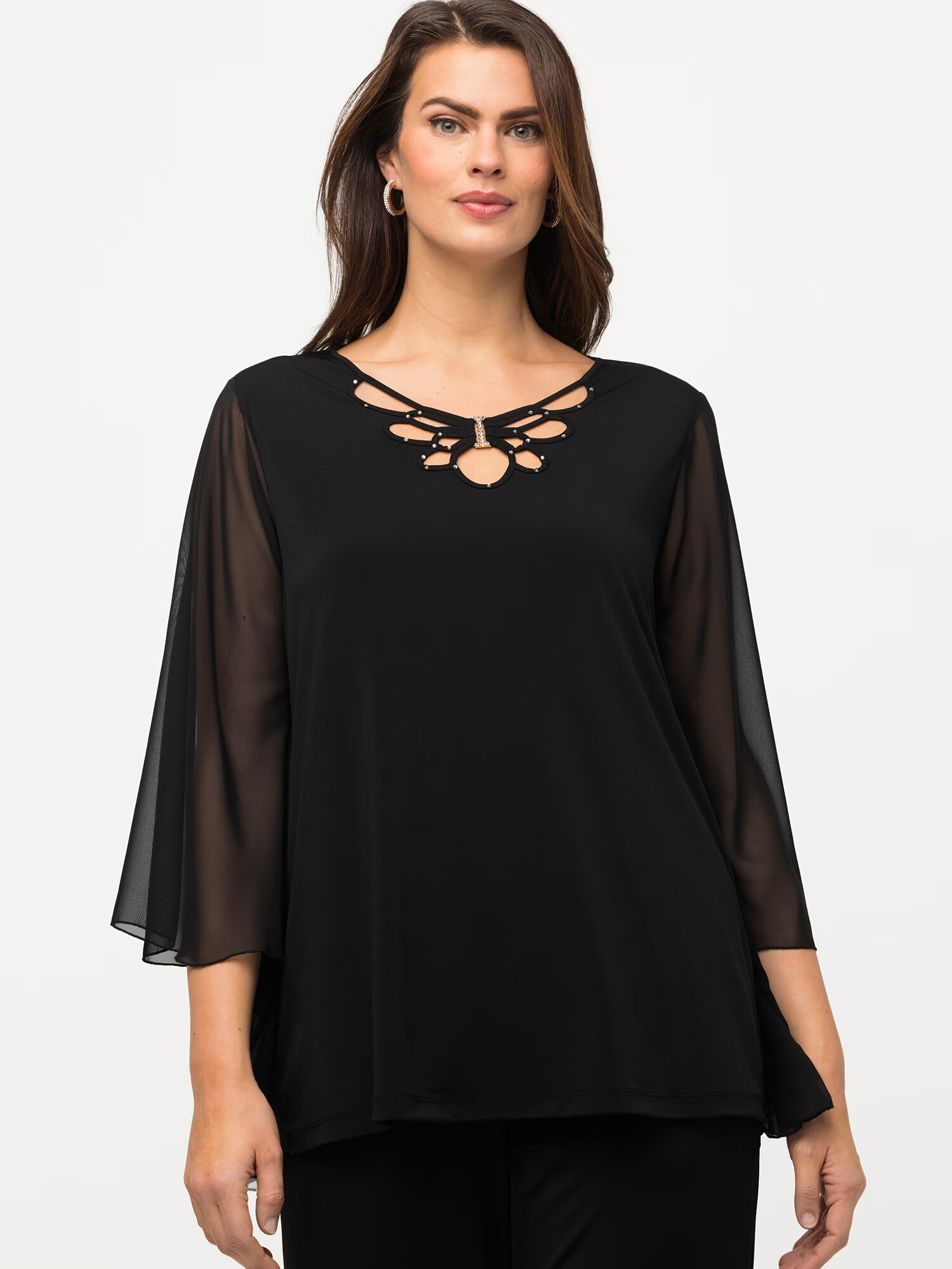 Ulla Popken Tricou negru - Pled.ro