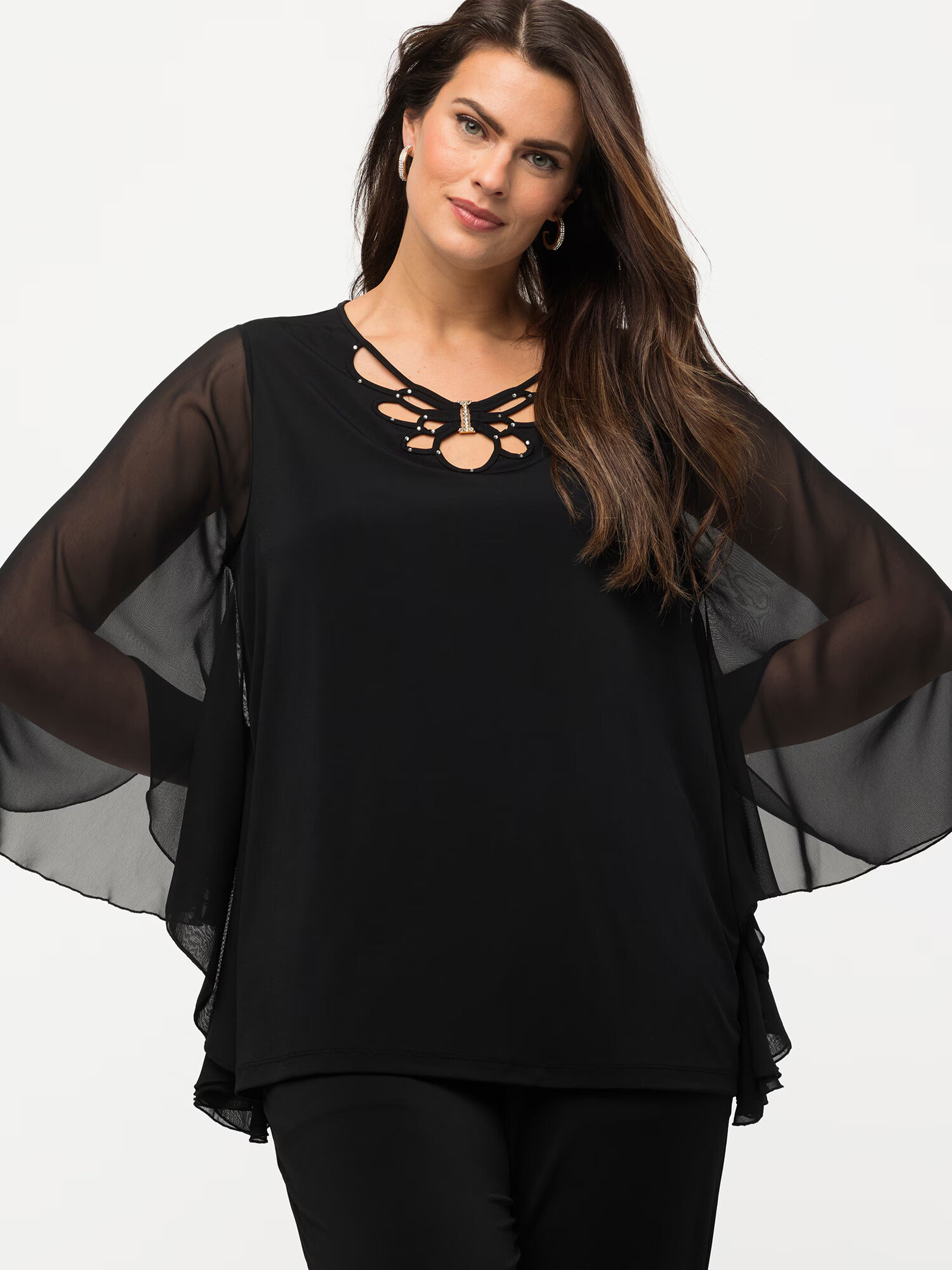 Ulla Popken Tricou negru - Pled.ro