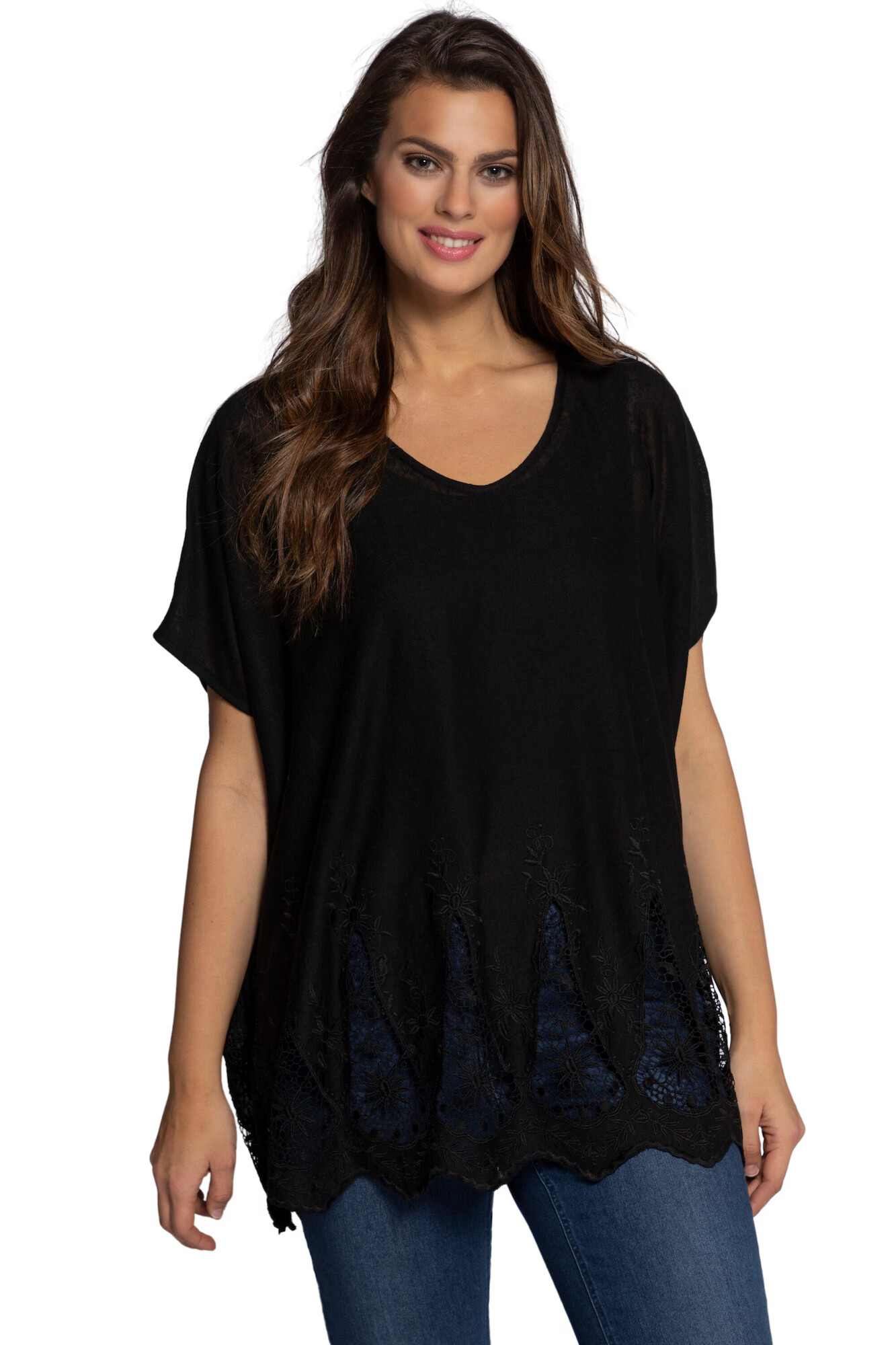 Ulla Popken Tricou negru - Pled.ro