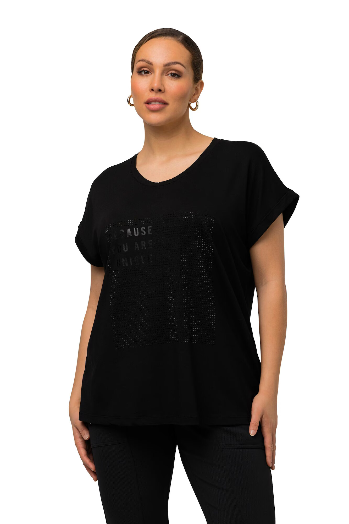 Ulla Popken Tricou negru - Pled.ro