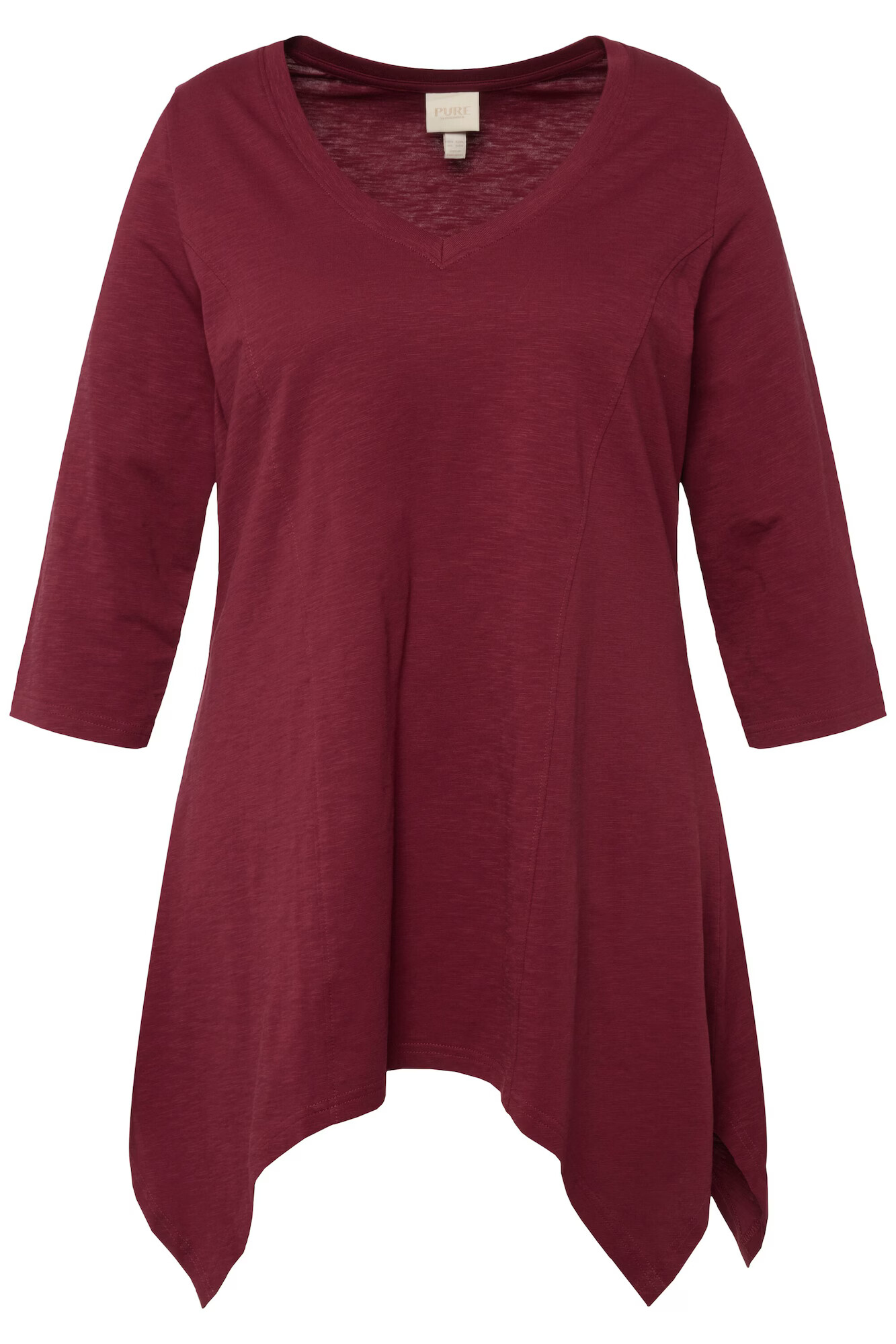 Ulla Popken Tricou roșu burgundy - Pled.ro