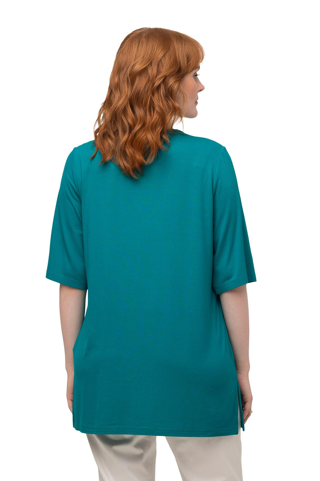 Ulla Popken Tricou verde petrol - Pled.ro