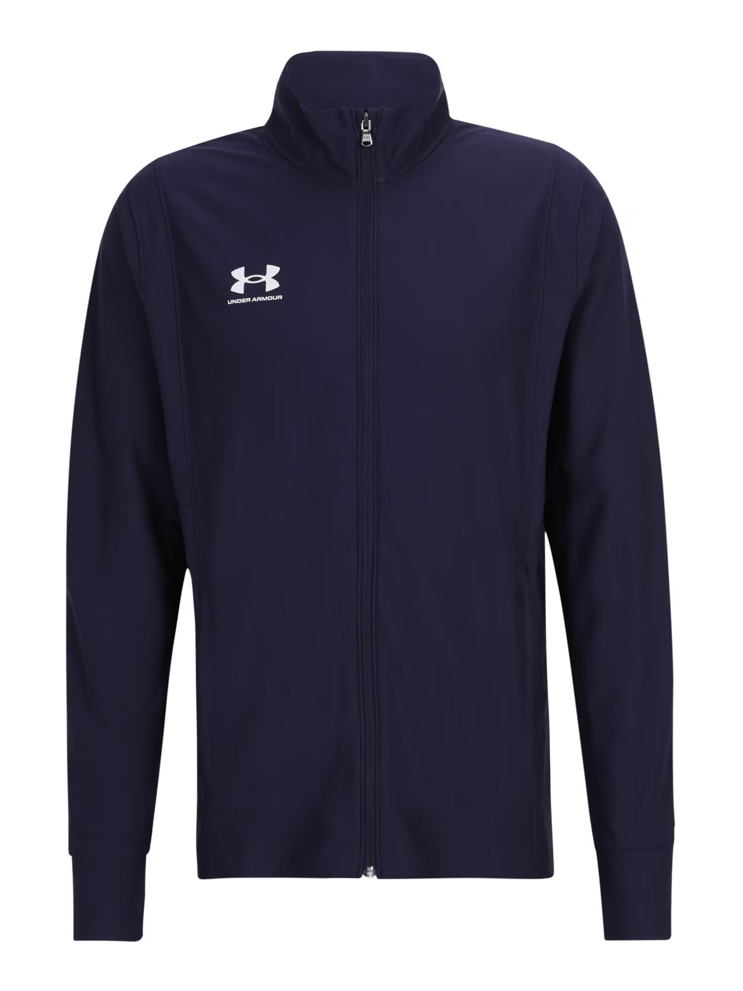 UNDER ARMOUR Bluză cu fermoar sport 'Challenger' albastru închis / alb - Pled.ro