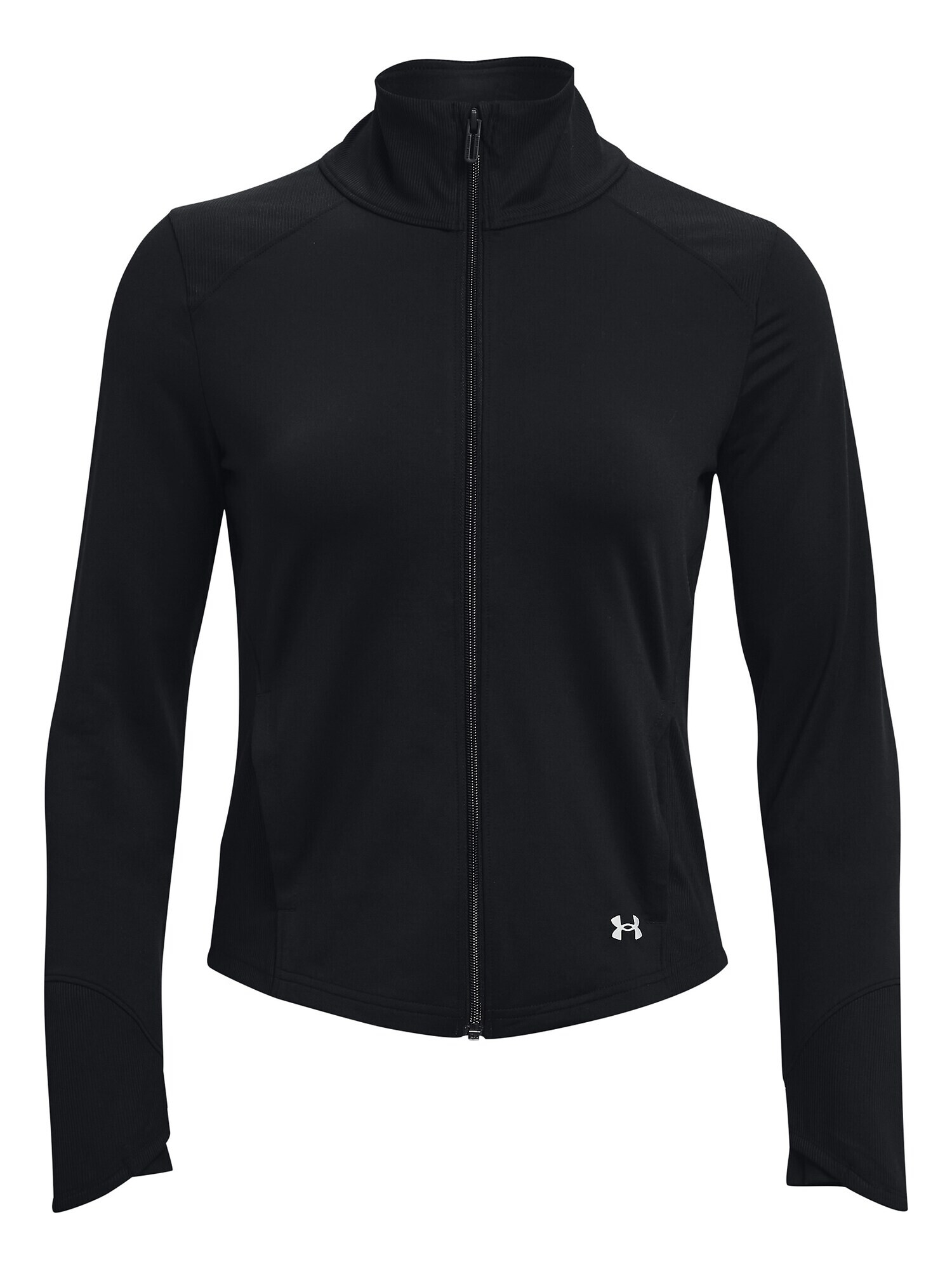 UNDER ARMOUR Bluză cu fermoar sport 'Meridian' gri / negru - Pled.ro