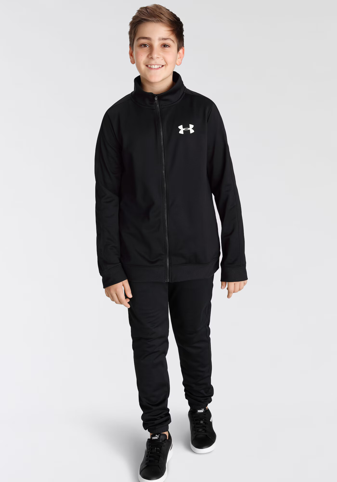 UNDER ARMOUR Costum de trening negru / alb - Pled.ro