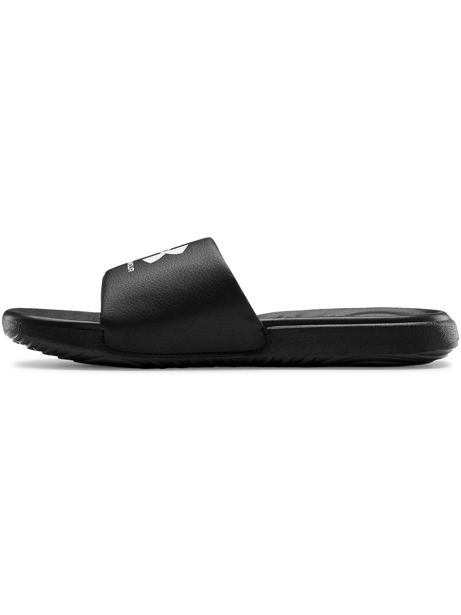 UNDER ARMOUR Flip-flops ' Ansa ' negru / alb - Pled.ro