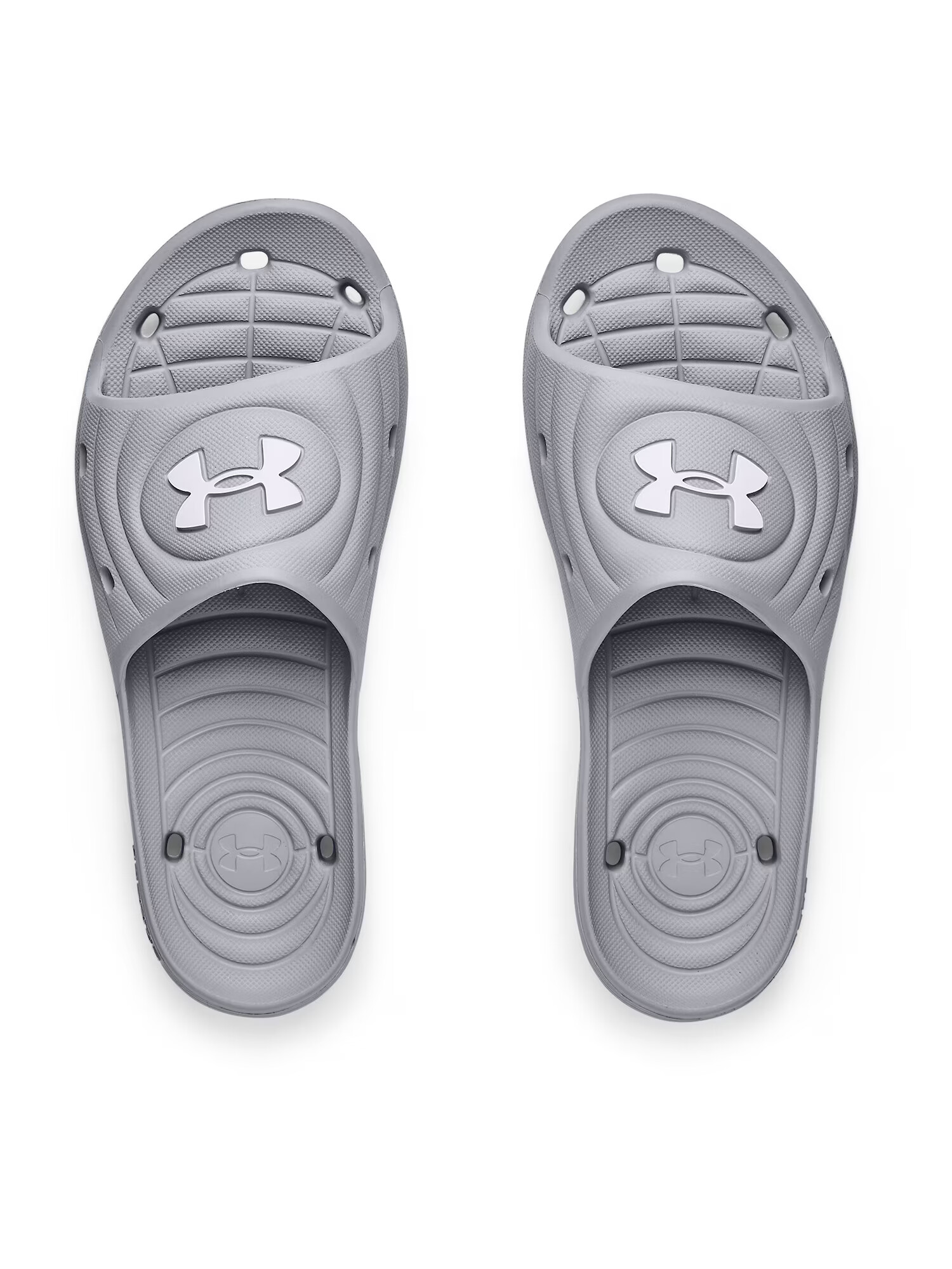 UNDER ARMOUR Flip-flops gri / alb - Pled.ro