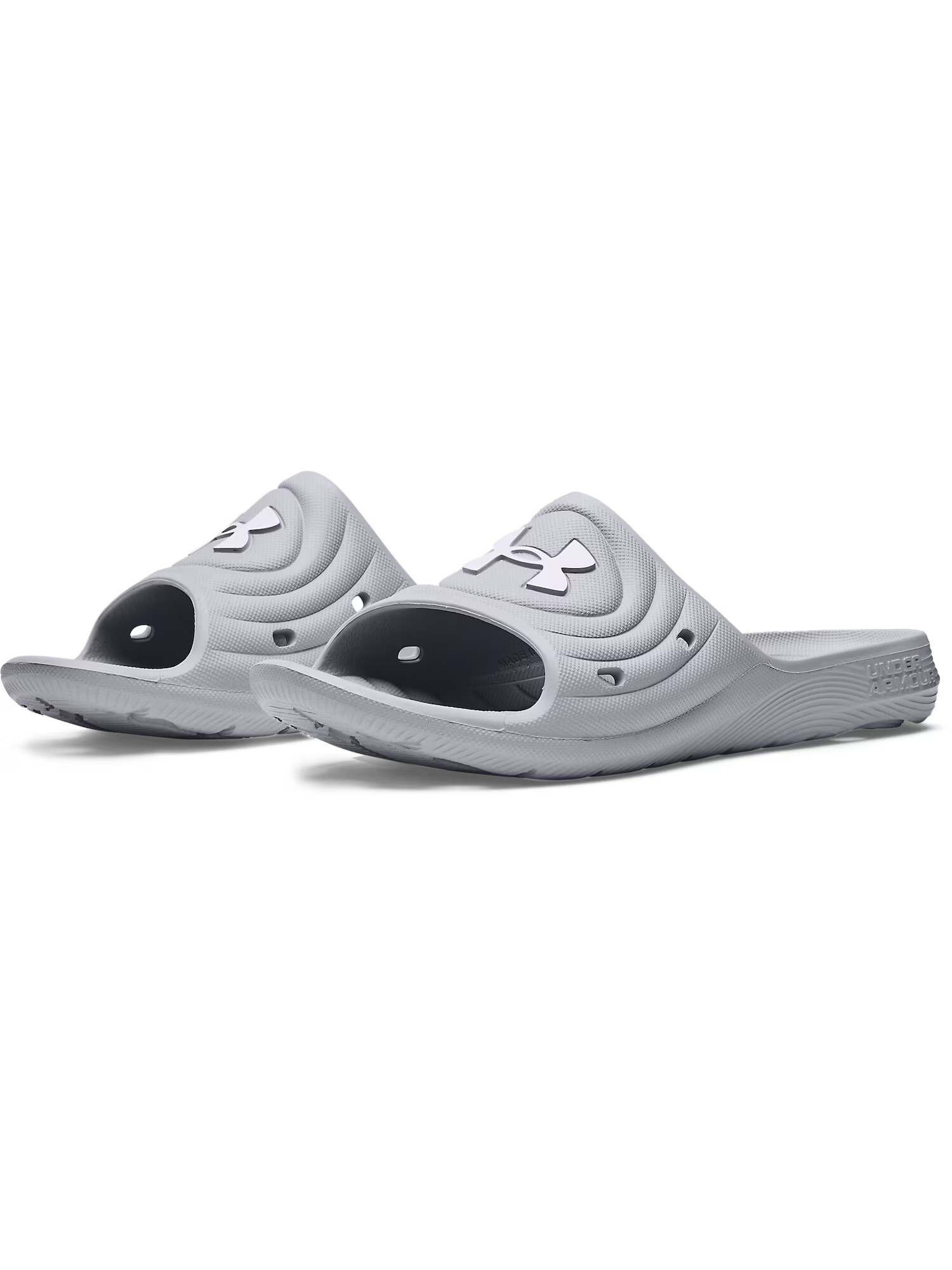 UNDER ARMOUR Flip-flops gri / alb - Pled.ro