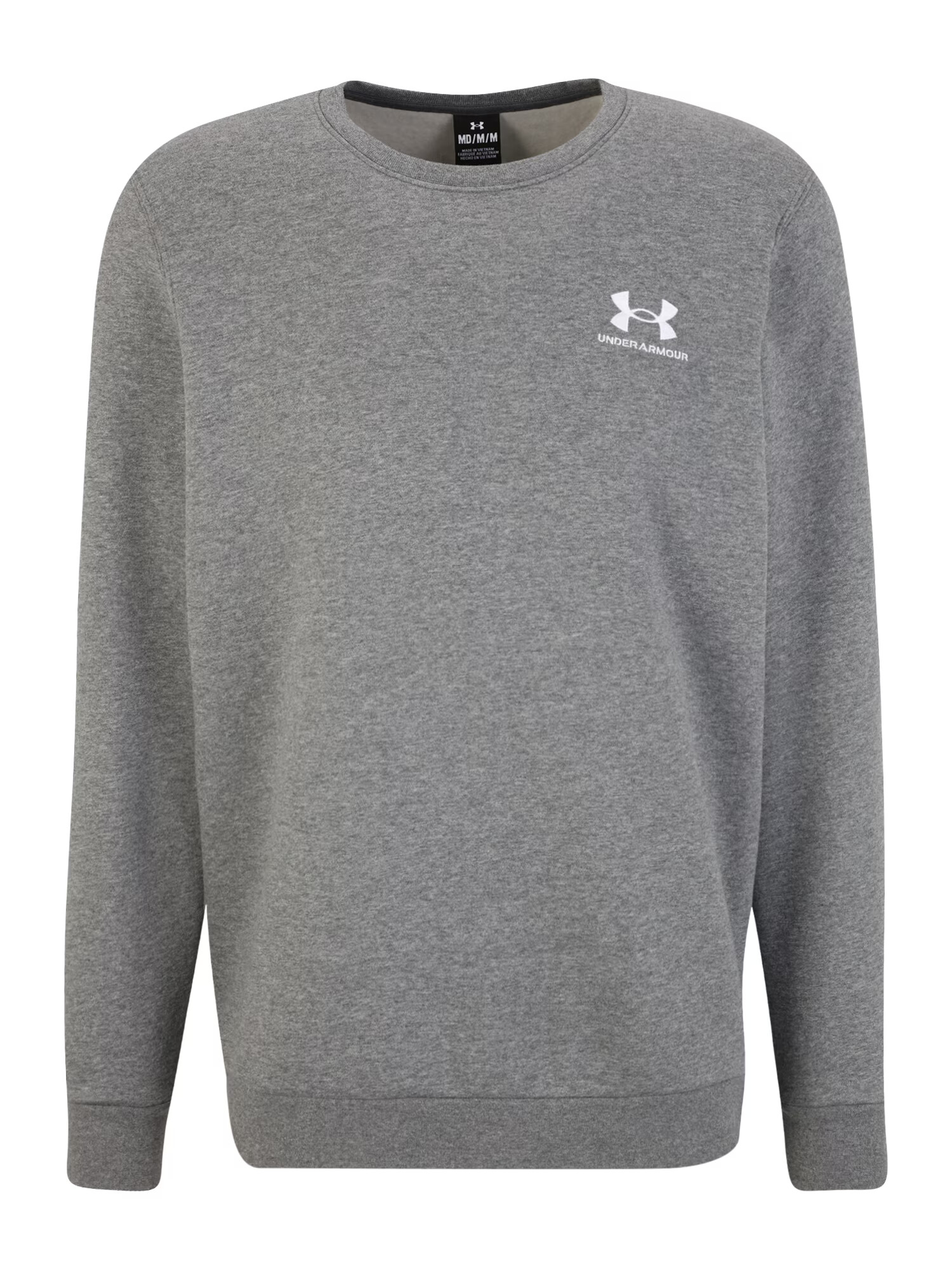 UNDER ARMOUR Hanorac sport 'Essential' gri amestecat / alb - Pled.ro