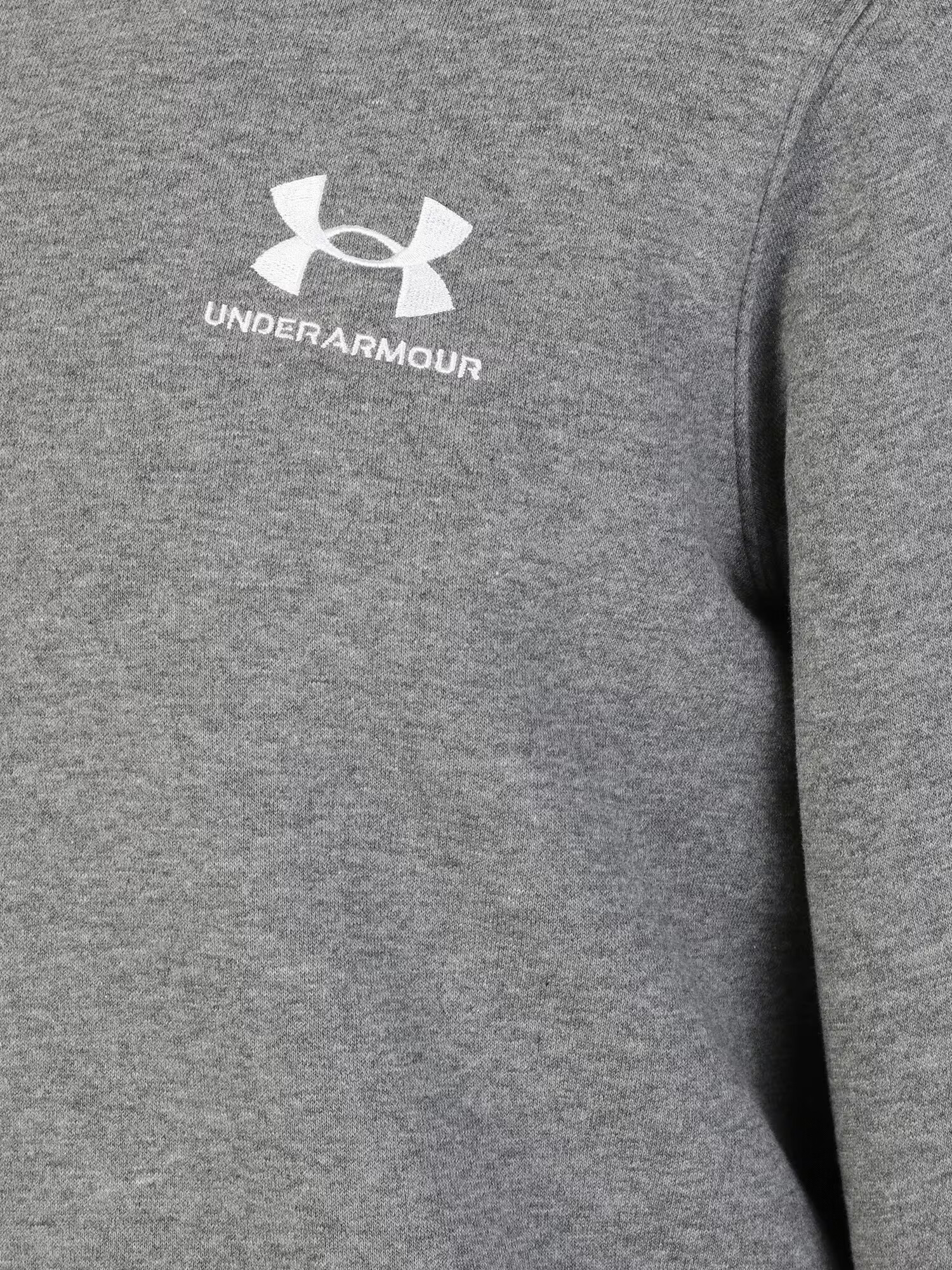 UNDER ARMOUR Hanorac sport 'Essential' gri amestecat / alb - Pled.ro