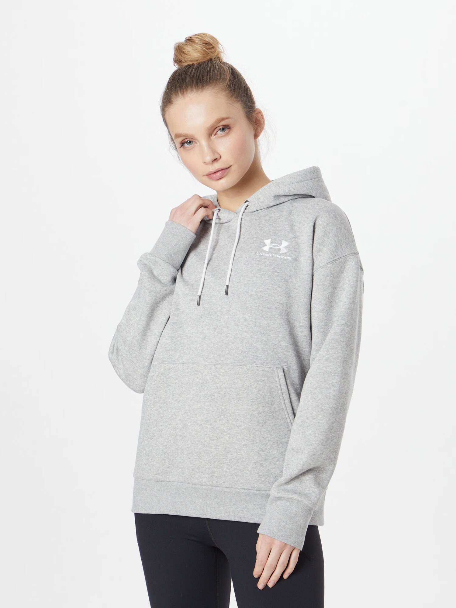 UNDER ARMOUR Hanorac sport gri amestecat / alb - Pled.ro